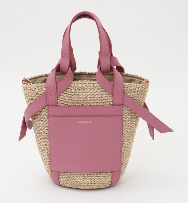 TIARA「《別注》【VIOLAd'ORO/ヴィオラドーロ】かごバッグ（V-8885）」|かごバッグ|ピンク