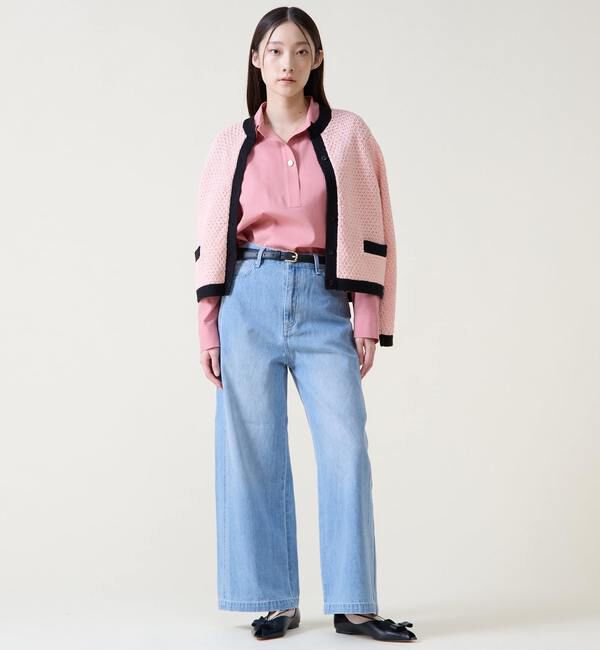 TIARA「ジオモチーフニットジャケット」|カーディガン|