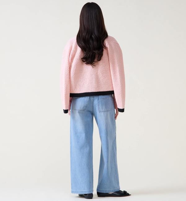 TIARA「ジオモチーフニットジャケット」|カーディガン|