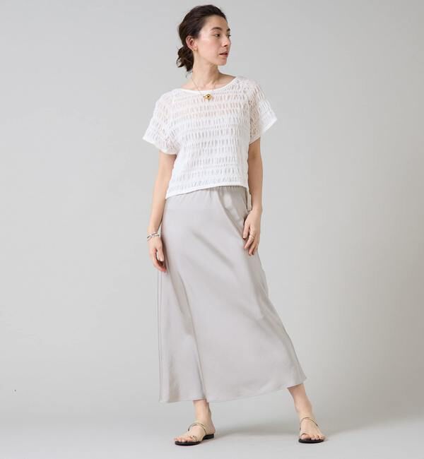 Liesse「《大草直子さん着用》バイアスナロースカート」|スカート|