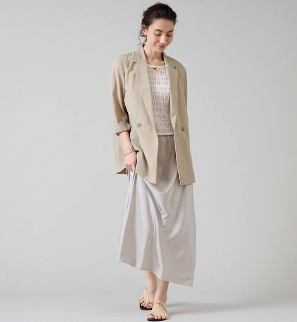 Liesse「《大草直子さん着用》バイアスナロースカート」|スカート|