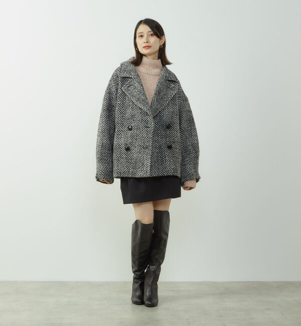 Soffitto「裏起毛タックミニスカート」|スカート|