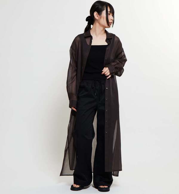 Soffitto「《コラボ》【Soffitto&times;TINDA】ギャザーシャツワンピース」|その他|