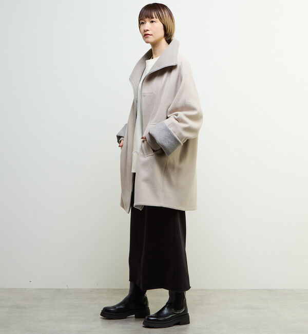 SOFFITTO「【nota della mano sinistra（ノータ デラ マノ シニストラ）】ドルマンファスナーハイネックコート」|その他|