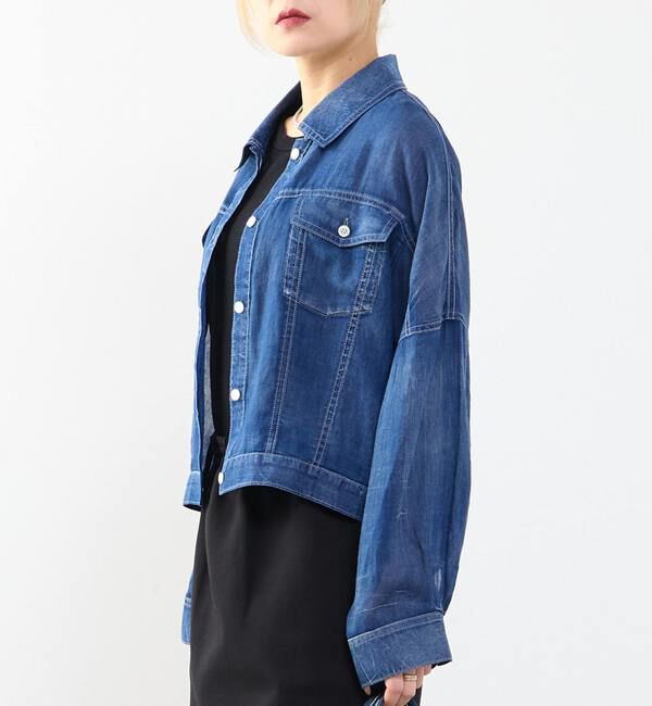 SOFFITTO「シアーGジャン型デニムシャツ」|シャツ・ブラウス|