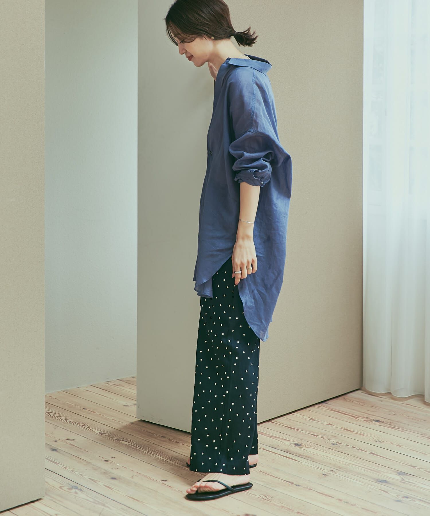 URBAN RESEARCH DOORS「リネンレーヨンドットイージーパンツ」|その他|