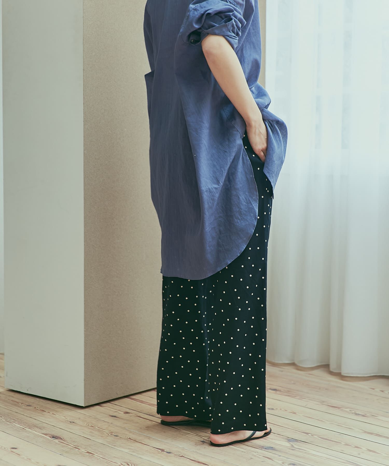 URBAN RESEARCH DOORS「リネンレーヨンドットイージーパンツ」|その他|