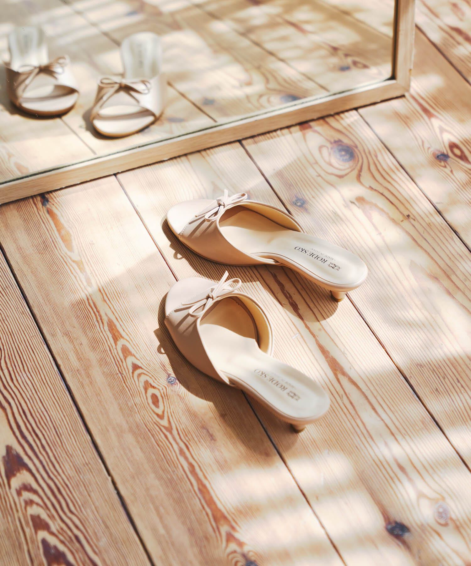 RODE SKO「『MADE IN JAPAN』リボンミュール」|サンダル|