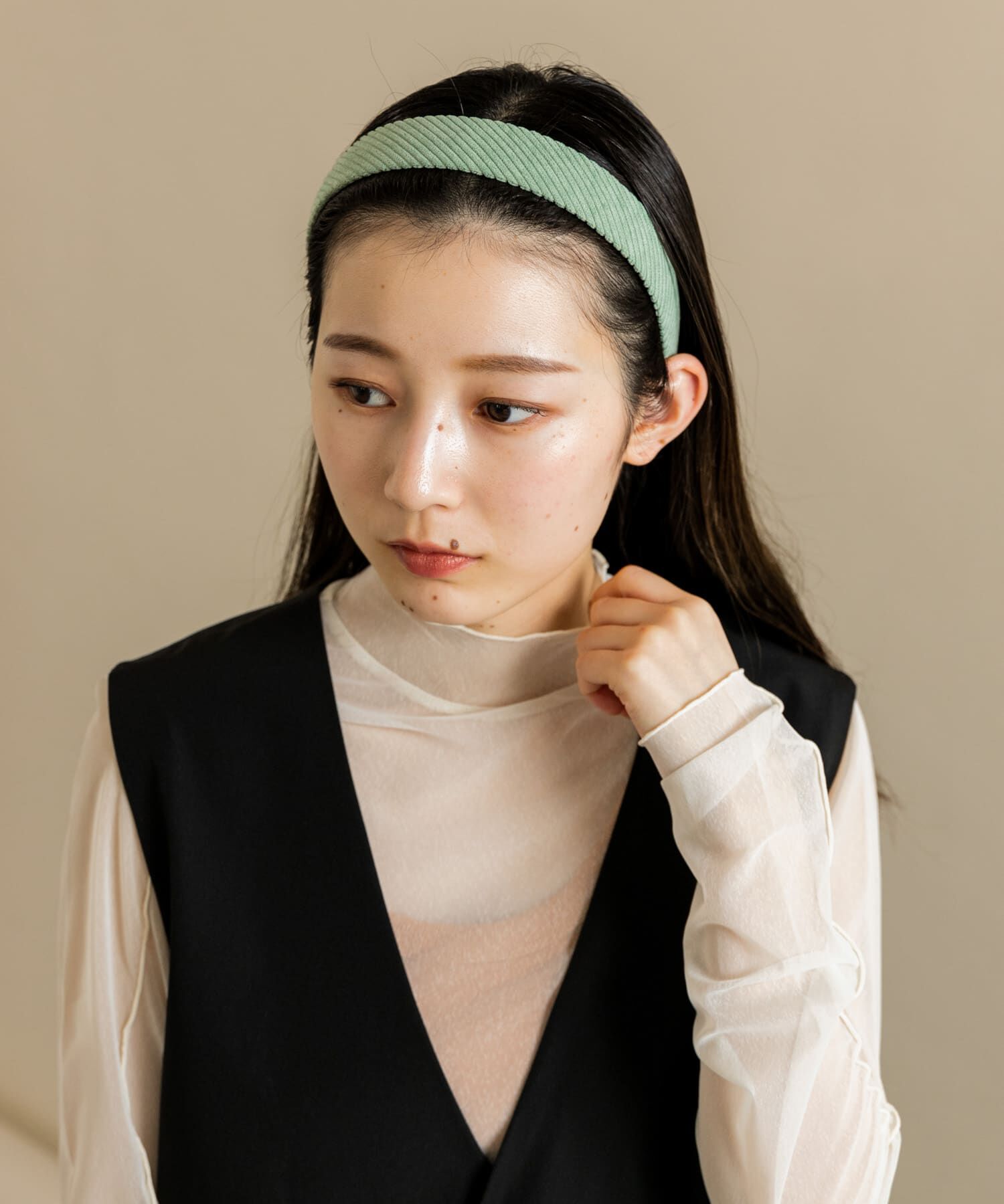 SMELLY「コーデュロイカチューシャ」|カチューシャ|