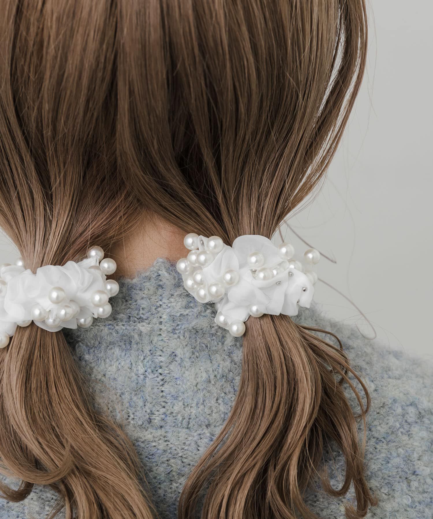 SMELLY「パールシアー2セットミニシュシュ」|ヘアゴム・シュシュ|