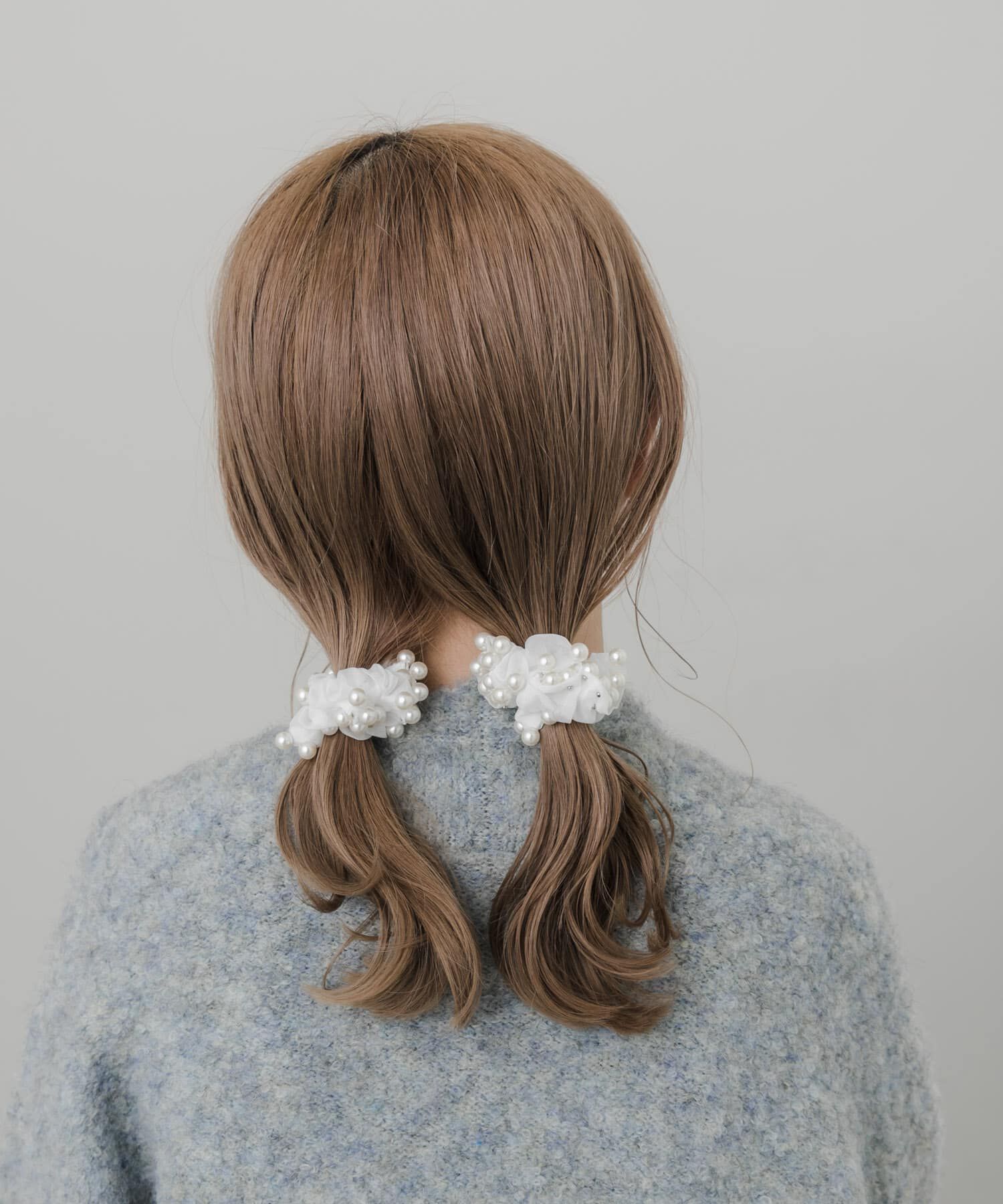 SMELLY「パールシアー2セットミニシュシュ」|ヘアゴム・シュシュ|