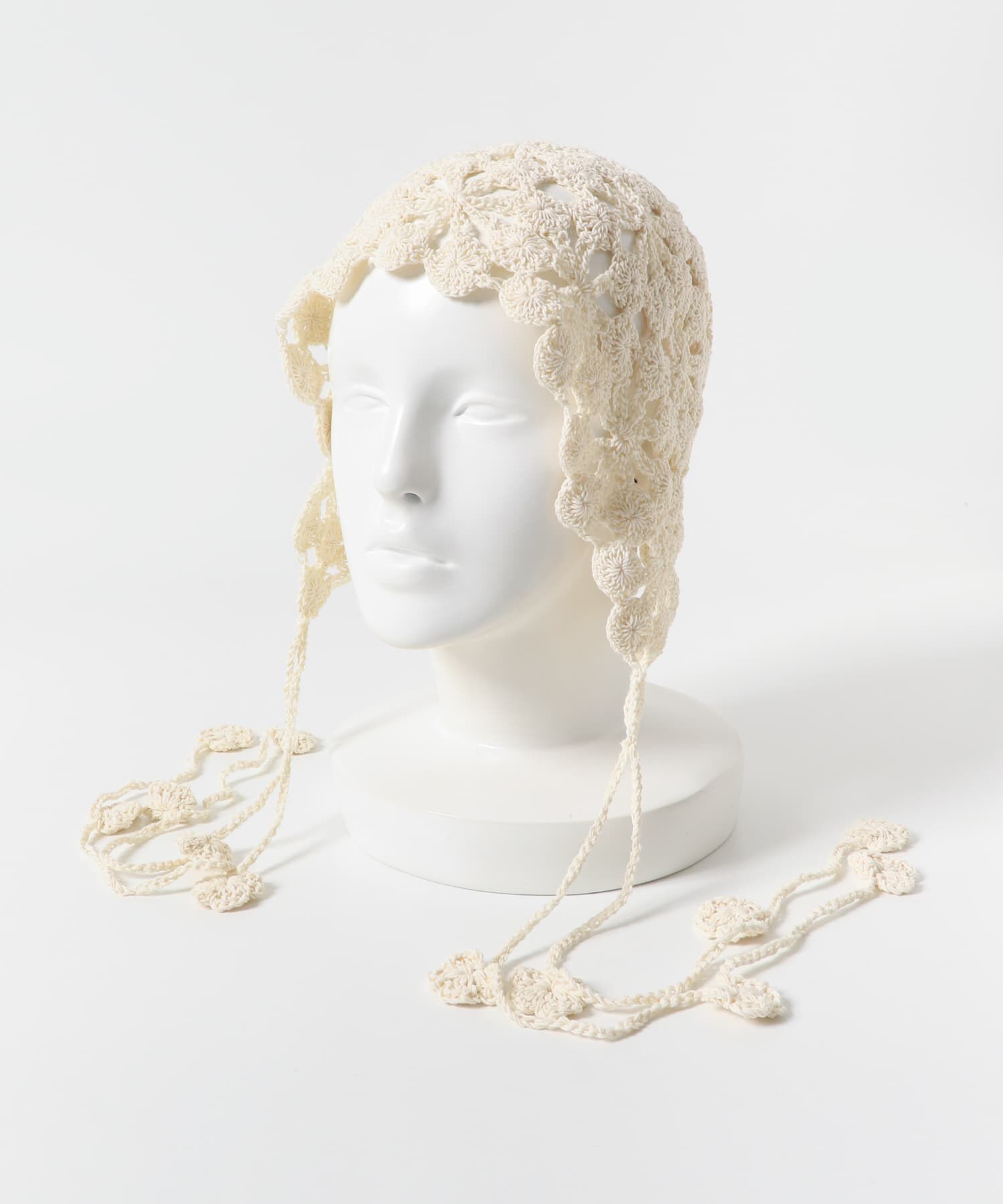 SMELLY「フラワークロシェボンネット」|ニット帽|