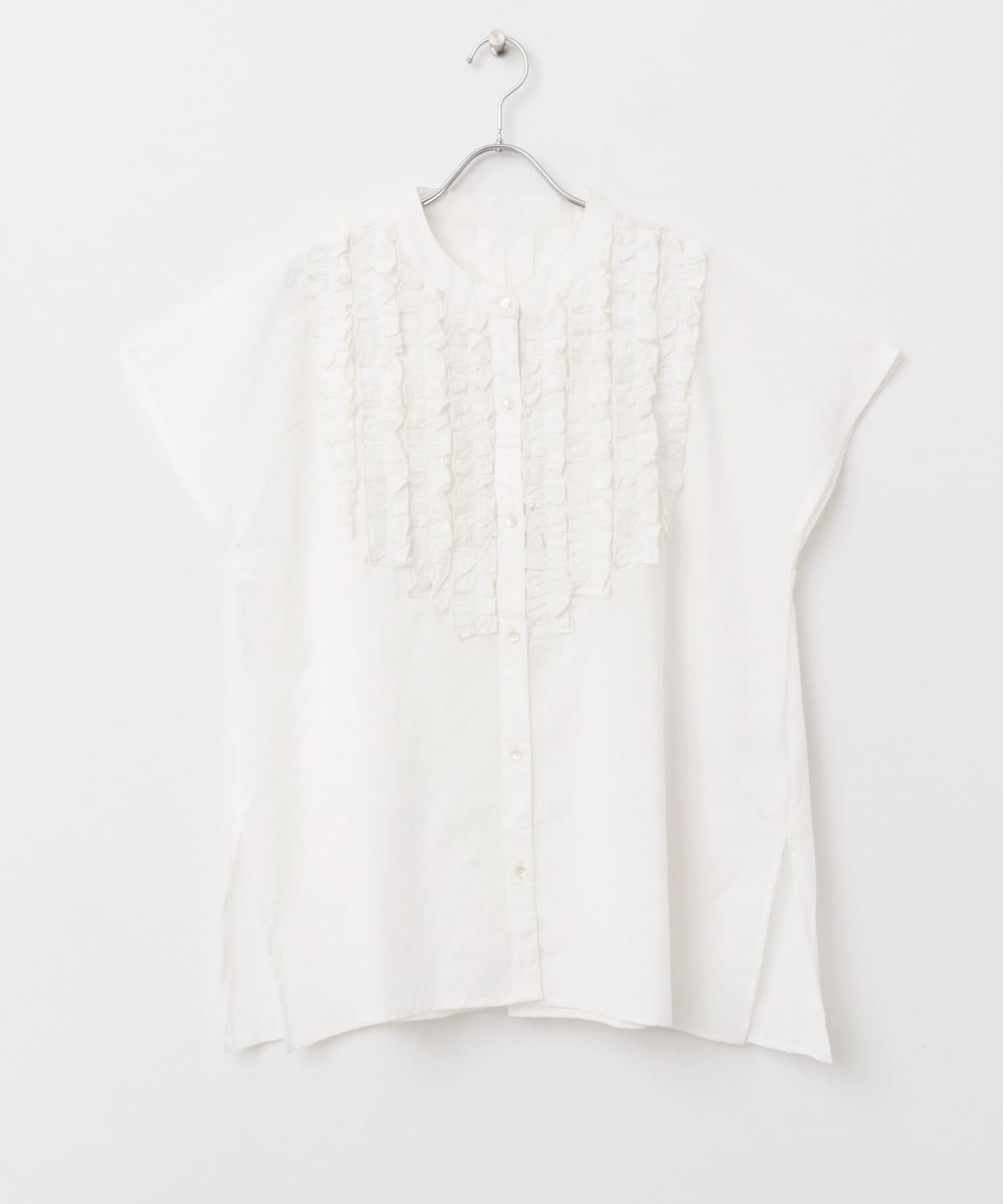 Sonny Label 「エアリーコットンフリルフレンチシャツブラウス」|シャツ・ブラウス|