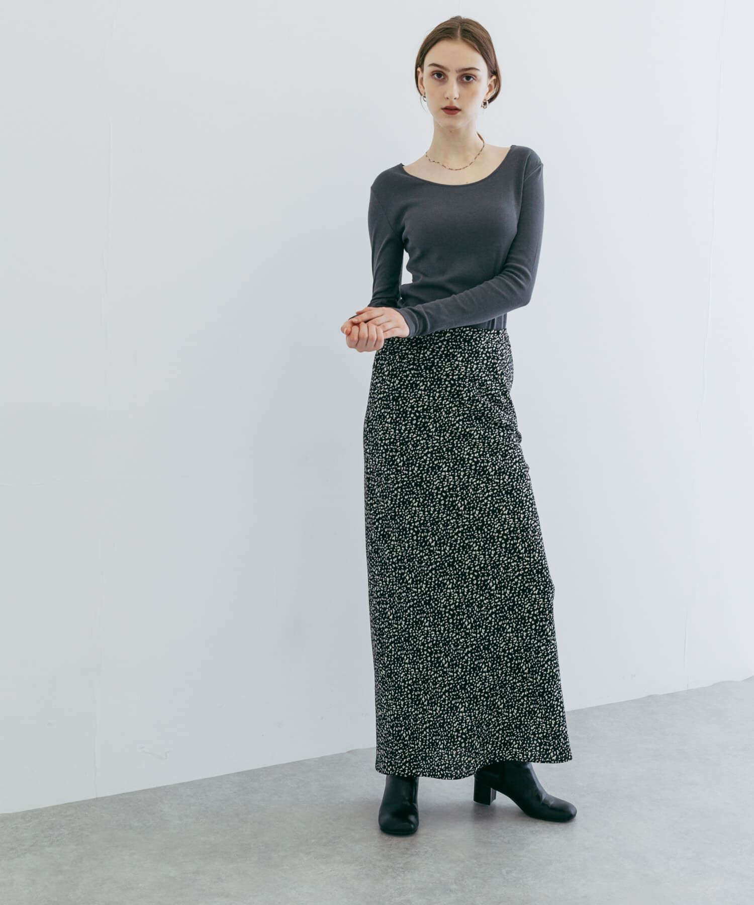 URBAN RESEARCH「『UR TECH』クルーネックロングTシャツ」|Tシャツ・カットソー|