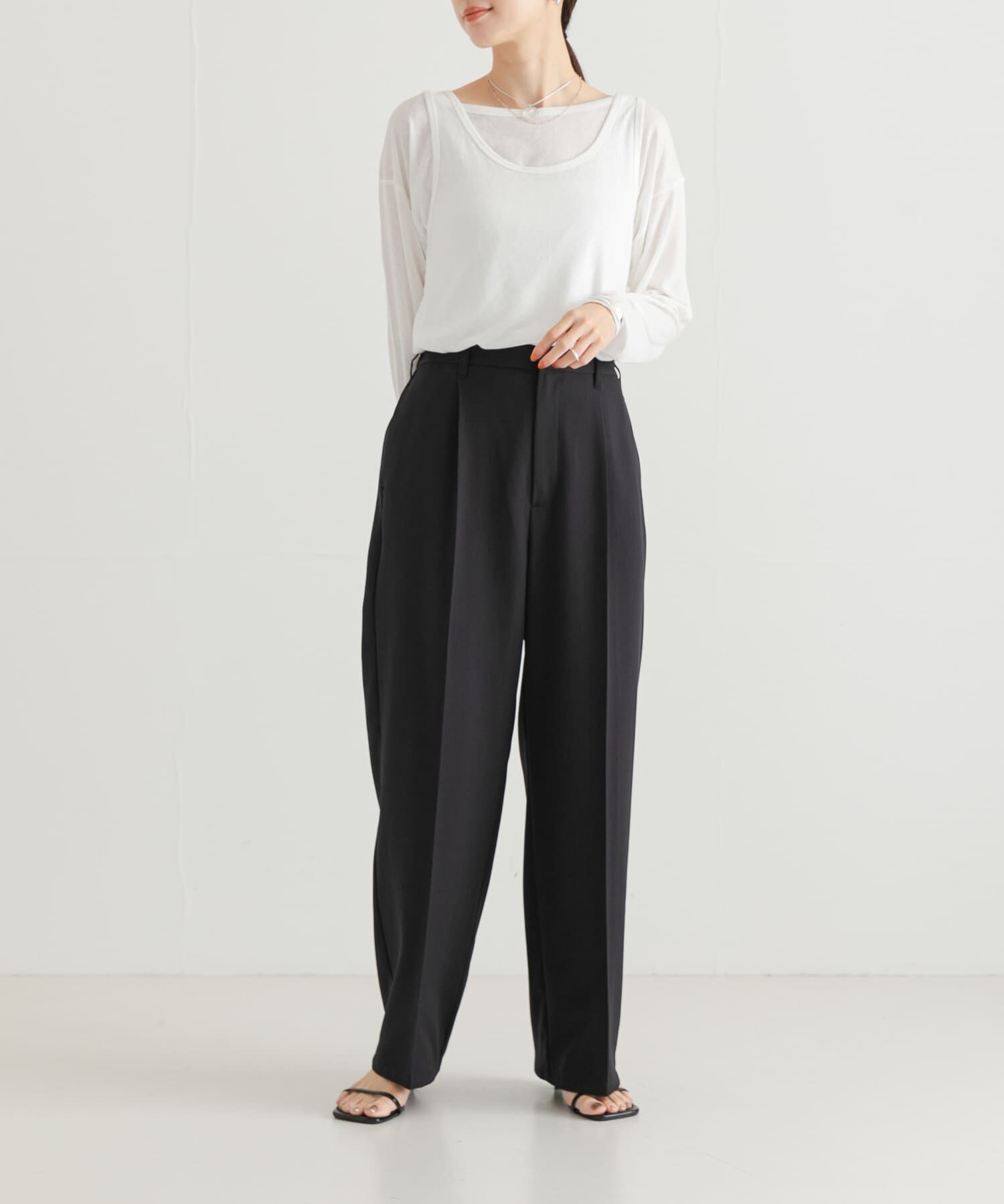 URBAN RESEARCH「Uネックシアータンクトップ」|タンクトップ|