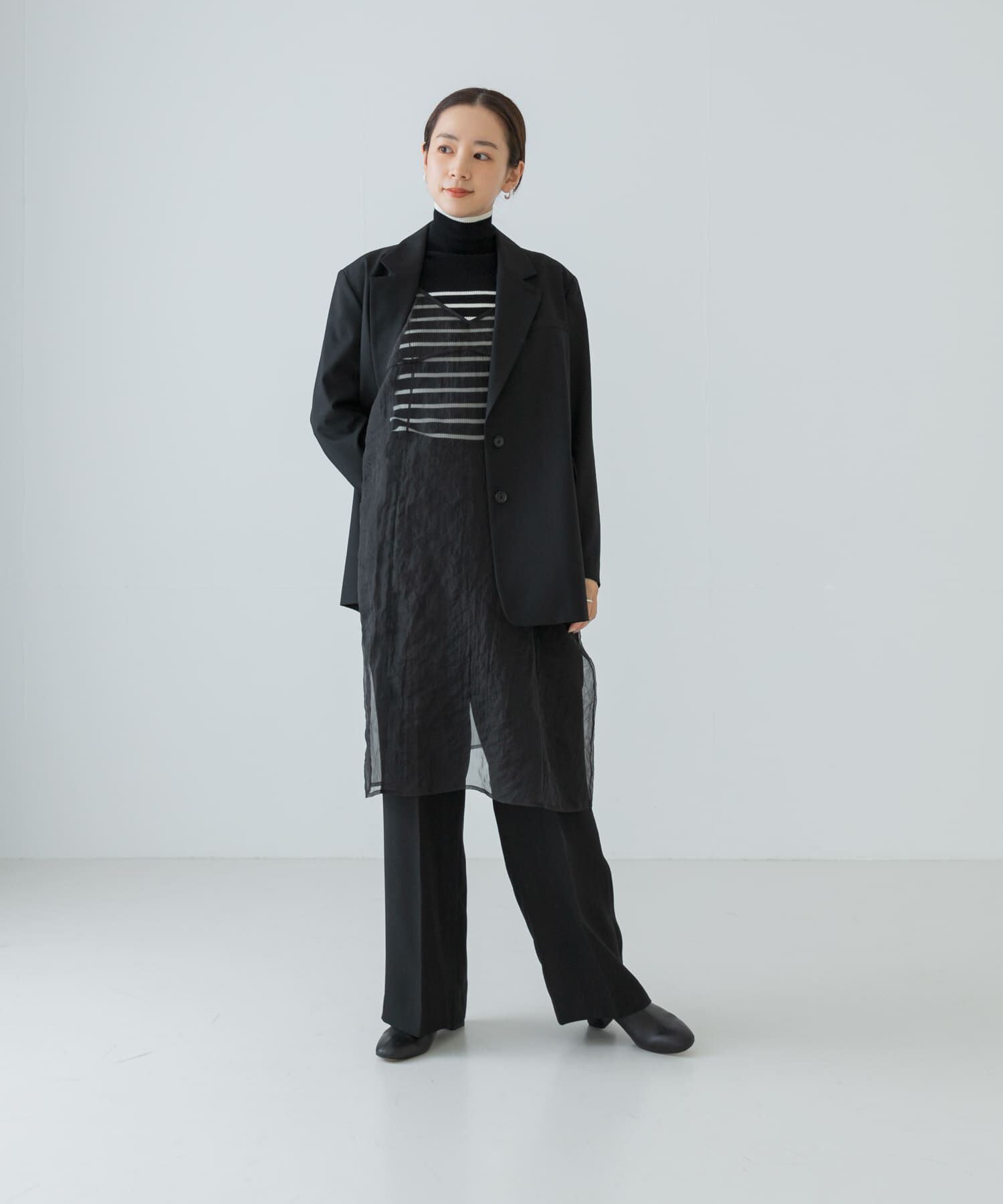 URBAN RESEARCH「オーガンジーシアーキャミワンピース」|ワンピース|