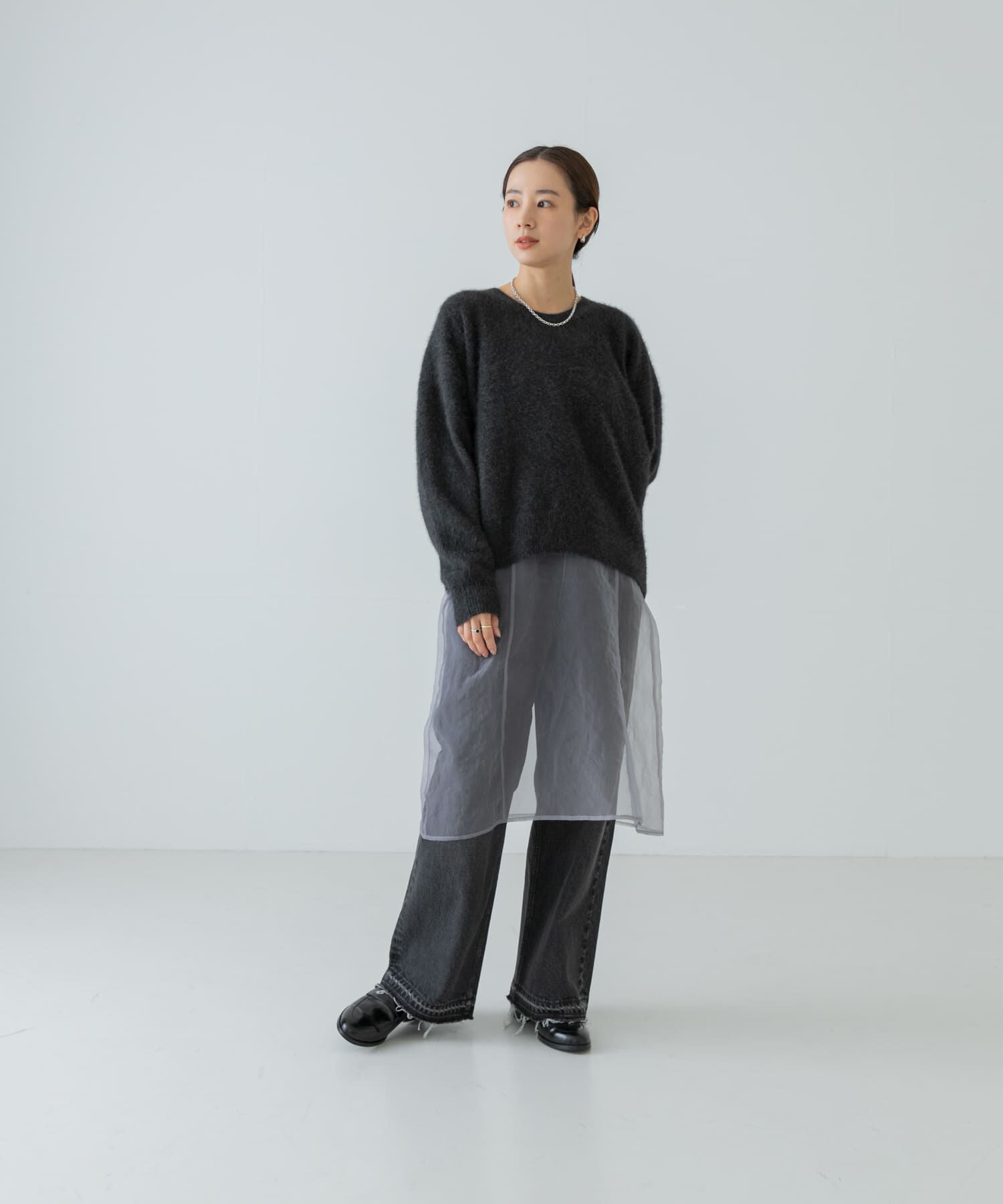 URBAN RESEARCH「オーガンジーシアーキャミワンピース」|ワンピース|