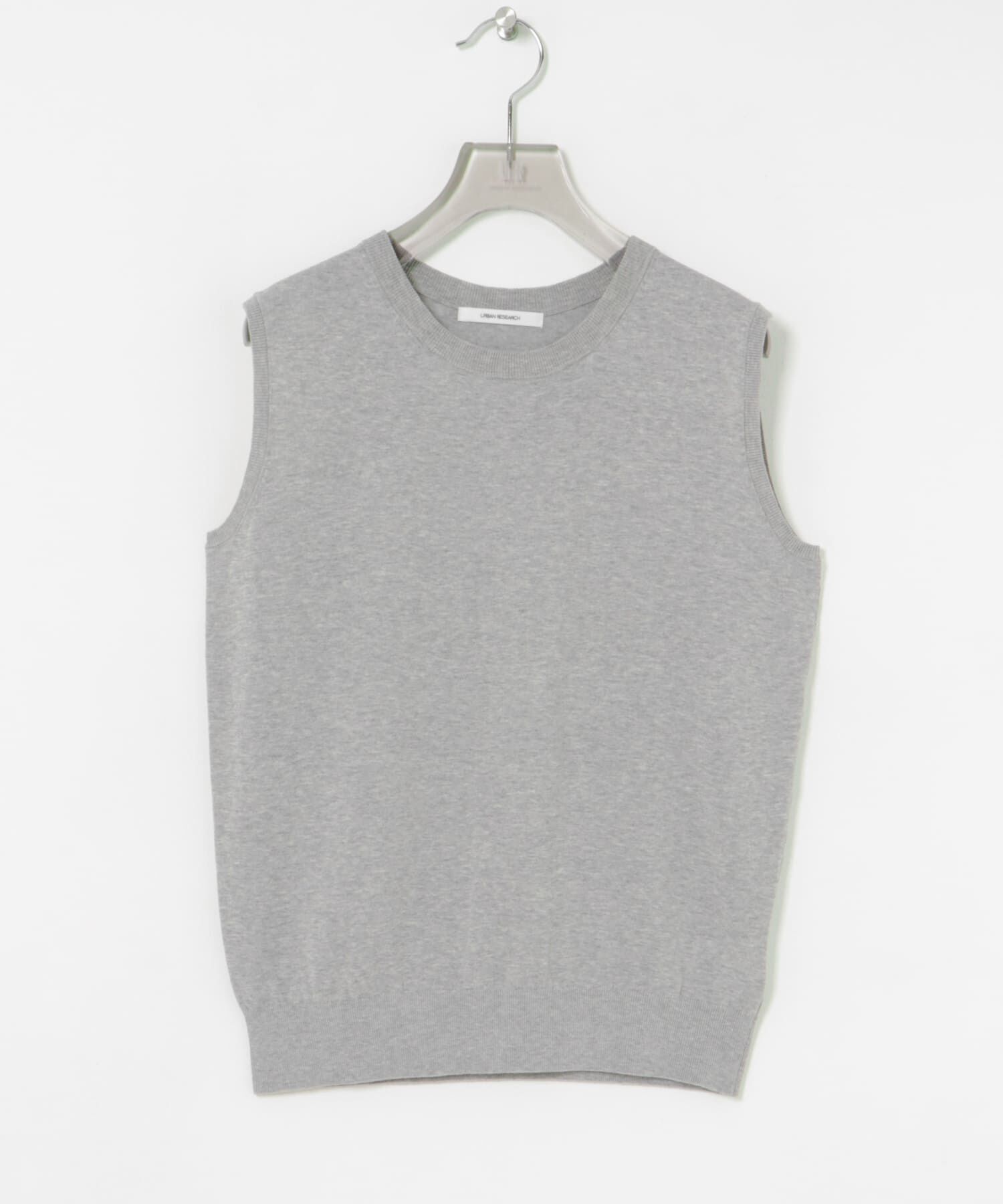 URBAN RESEARCH「UVカット加工ノースリーブニット」|タンクトップ|