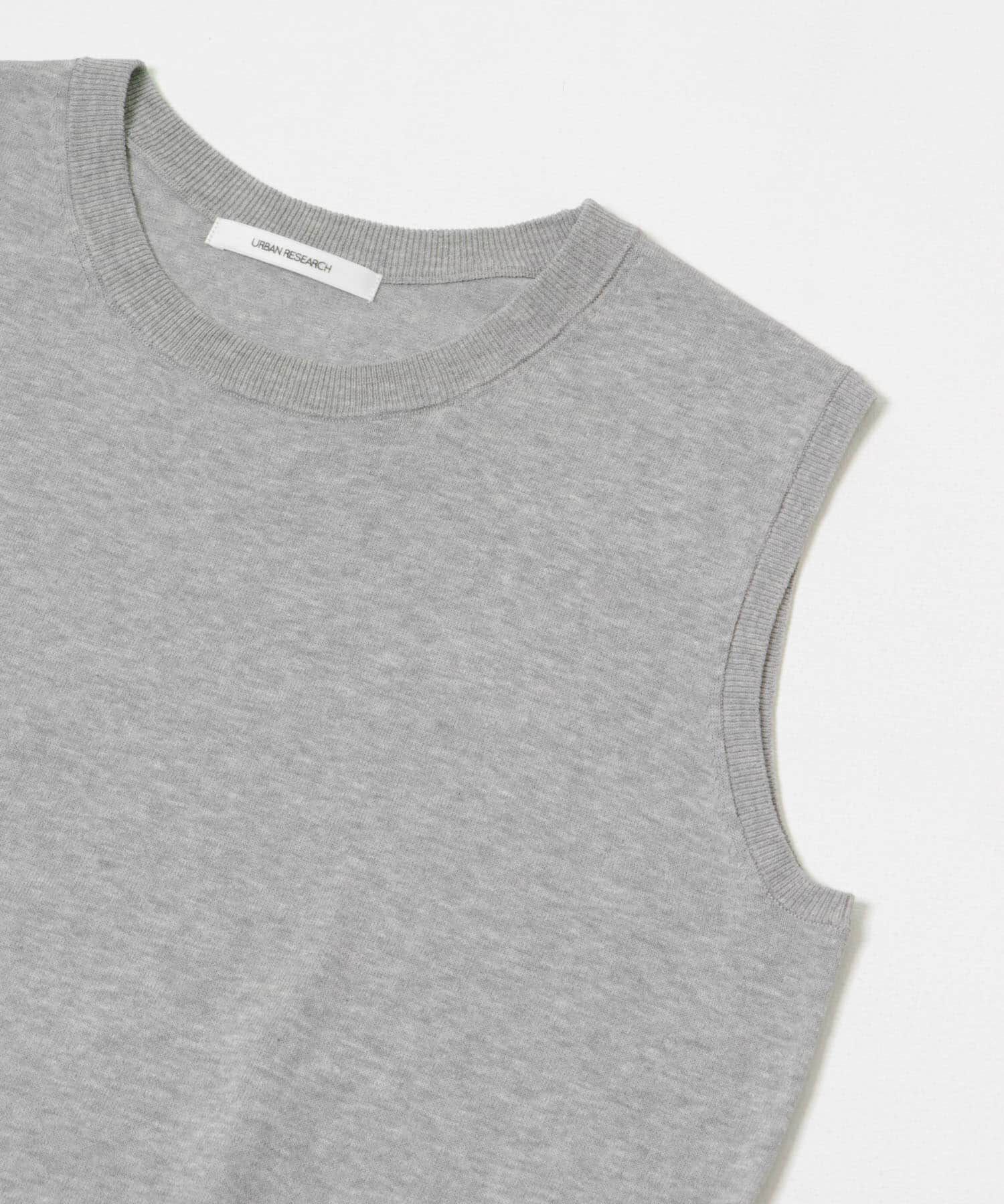 URBAN RESEARCH「UVカット加工ノースリーブニット」|タンクトップ|