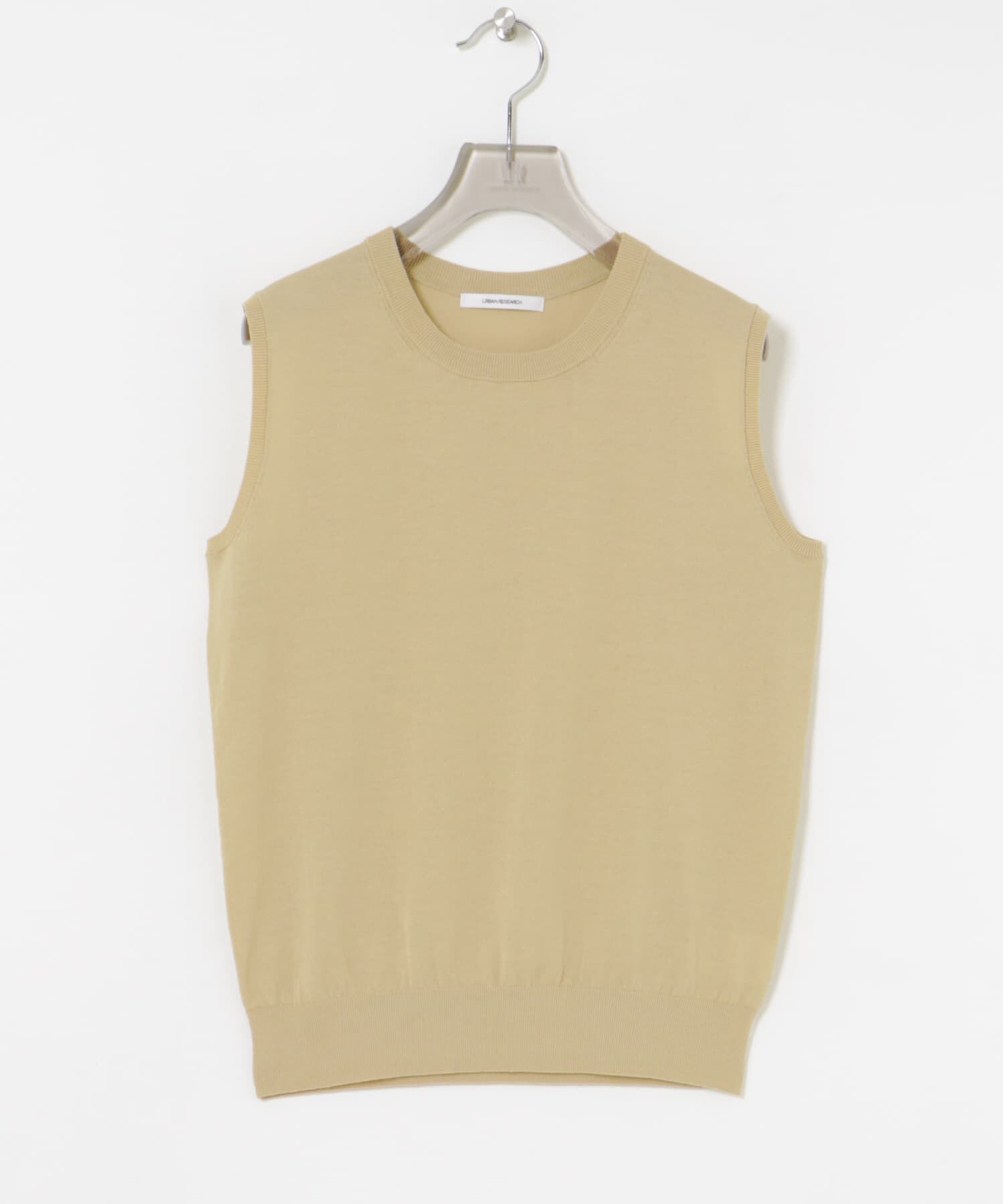 URBAN RESEARCH「UVカット加工ノースリーブニット」|タンクトップ|
