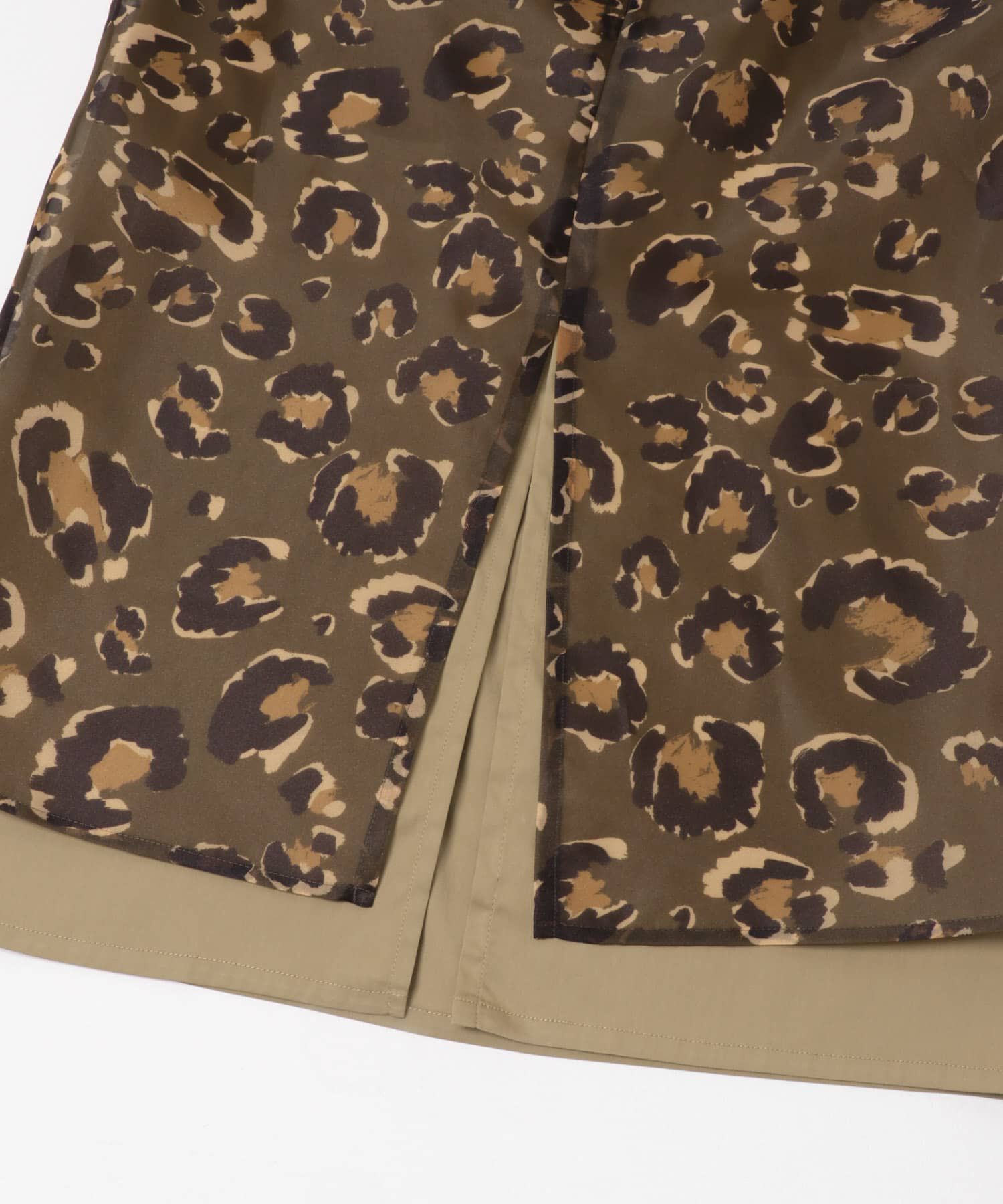 URBAN RESEARCH「レオパードプリントレイヤードスカート」|スカート|