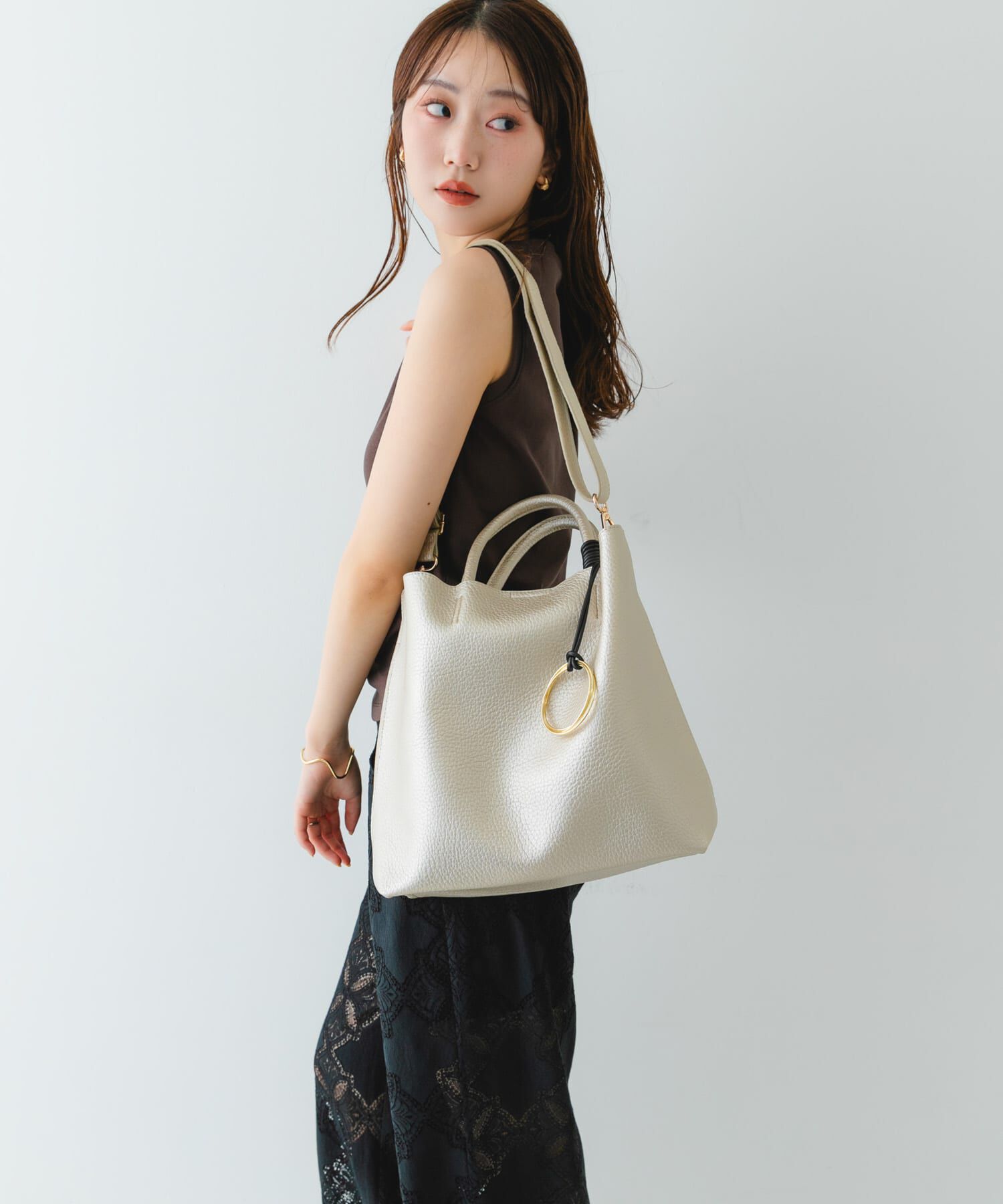 RODE SKO「タッセル軽量2WAYシンプルトートバッグ」|トートバッグ|