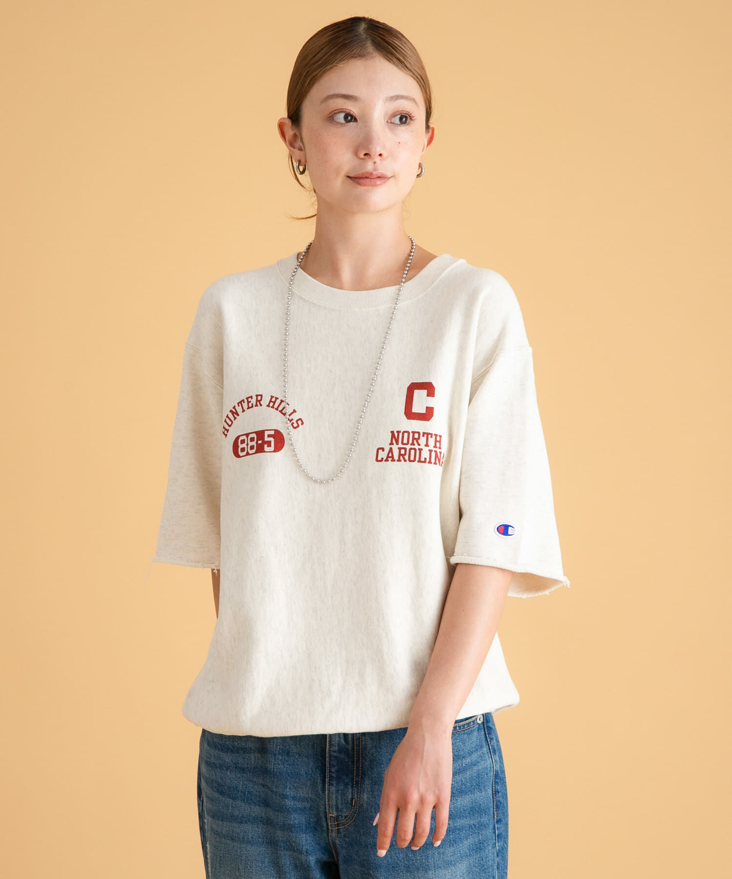 Sonny Label 「『別注』Champion&times;Sonny Label　リバースウィーブロゴスウェットTシャツ」|スウェット・ジャージ|