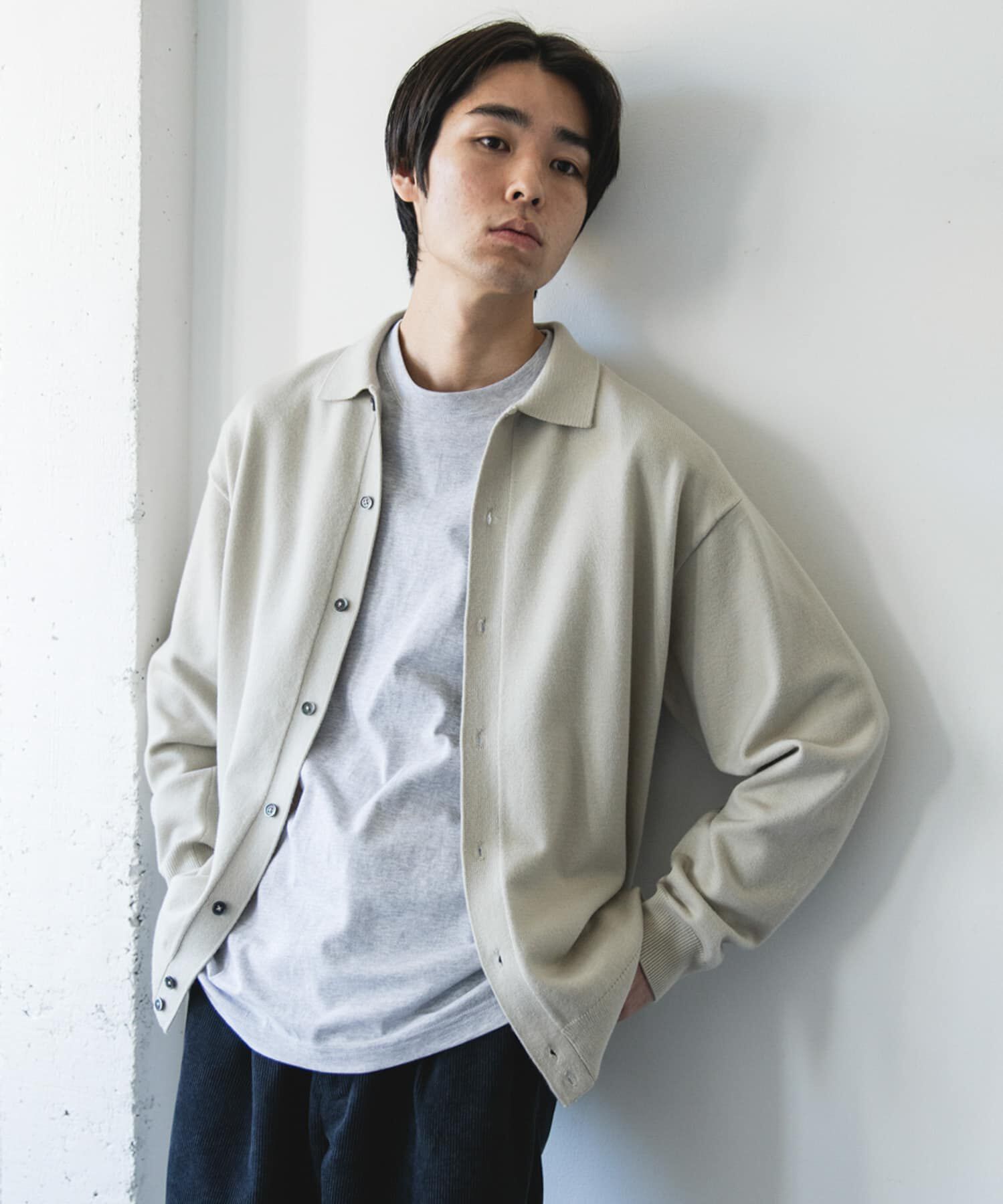 URBAN RESEARCH DOORS「『XLｻｲｽﾞ/WEB限定/仁村紗和さん着用』『UR TECH 200日ﾆｯﾄ』ｼｬﾂ ｶｰ」|カーディガン|