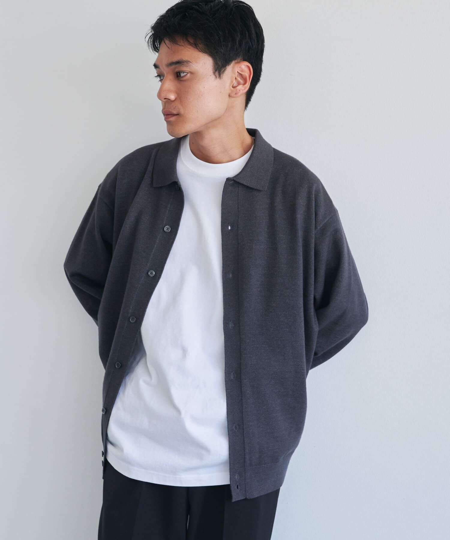 URBAN RESEARCH DOORS「『XLｻｲｽﾞ/WEB限定/仁村紗和さん着用』『UR TECH 200日ﾆｯﾄ』ｼｬﾂ ｶｰ」|カーディガン|