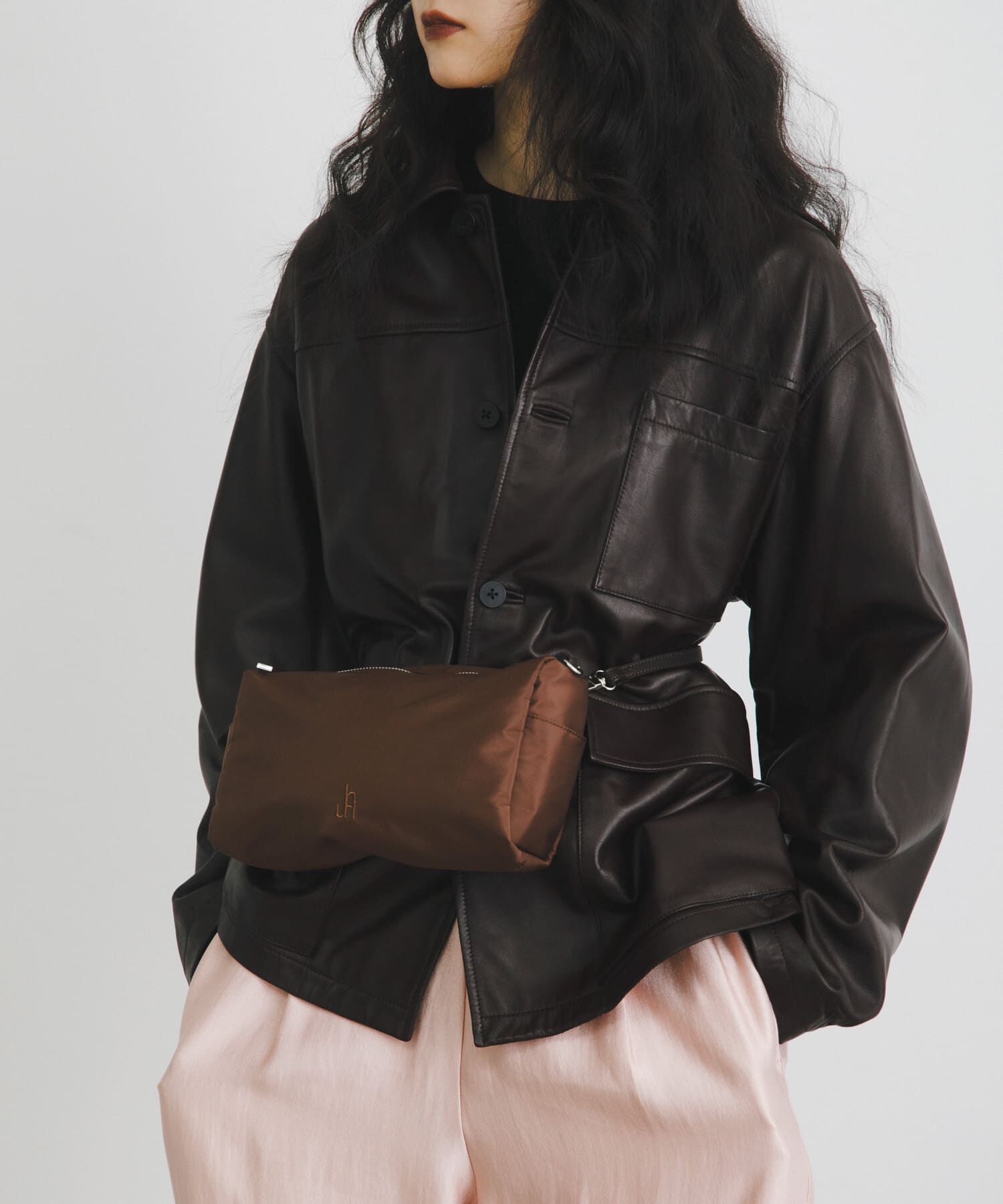 RODE SKO「hun RODESKO　Dual pouch」|ショルダー・メッセンジャー|ブラウン