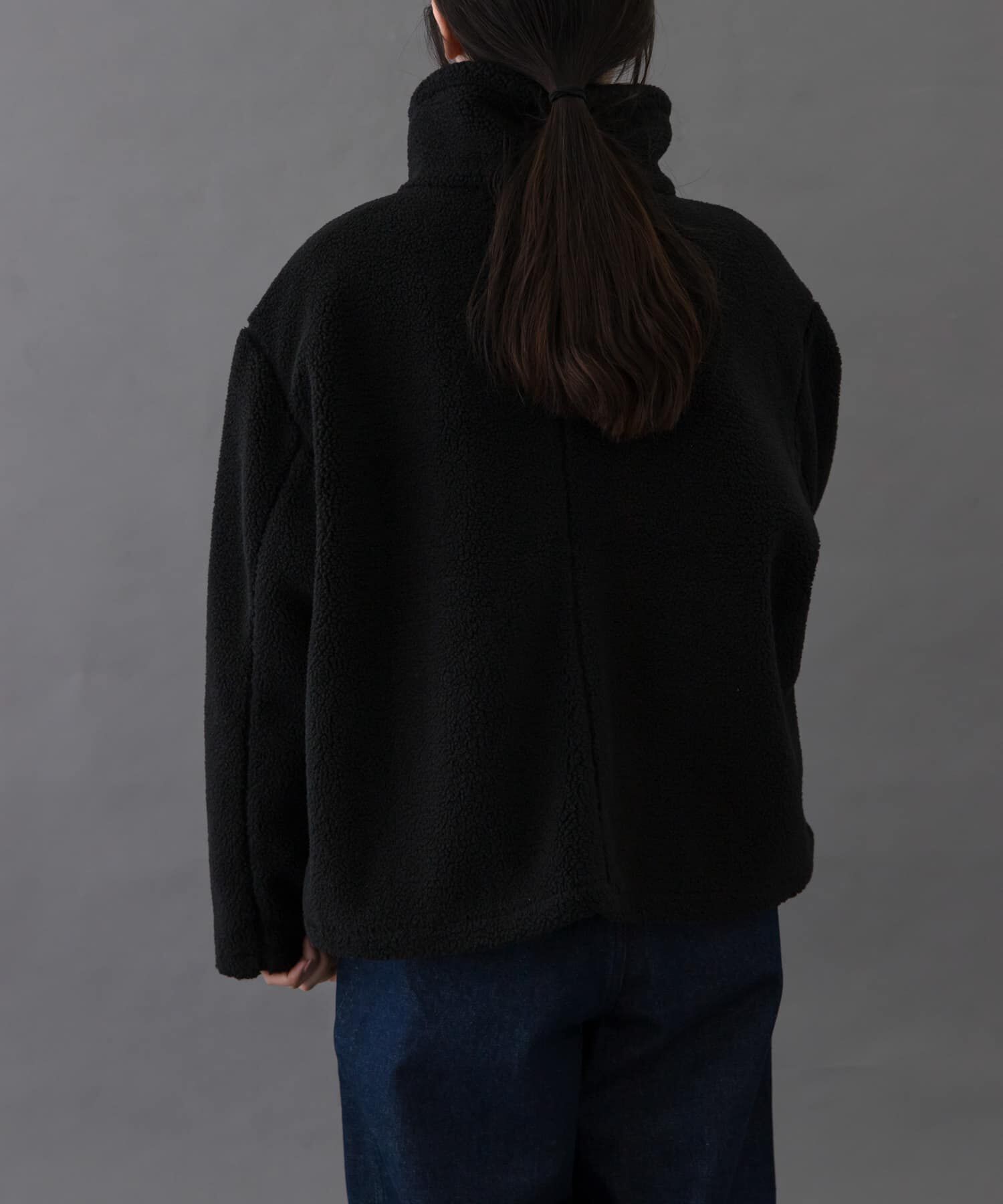 URBAN RESEARCH DOORS「FORK&SPOON　スタンドカラーボアブルゾン」|ブルゾン・スタジャン|