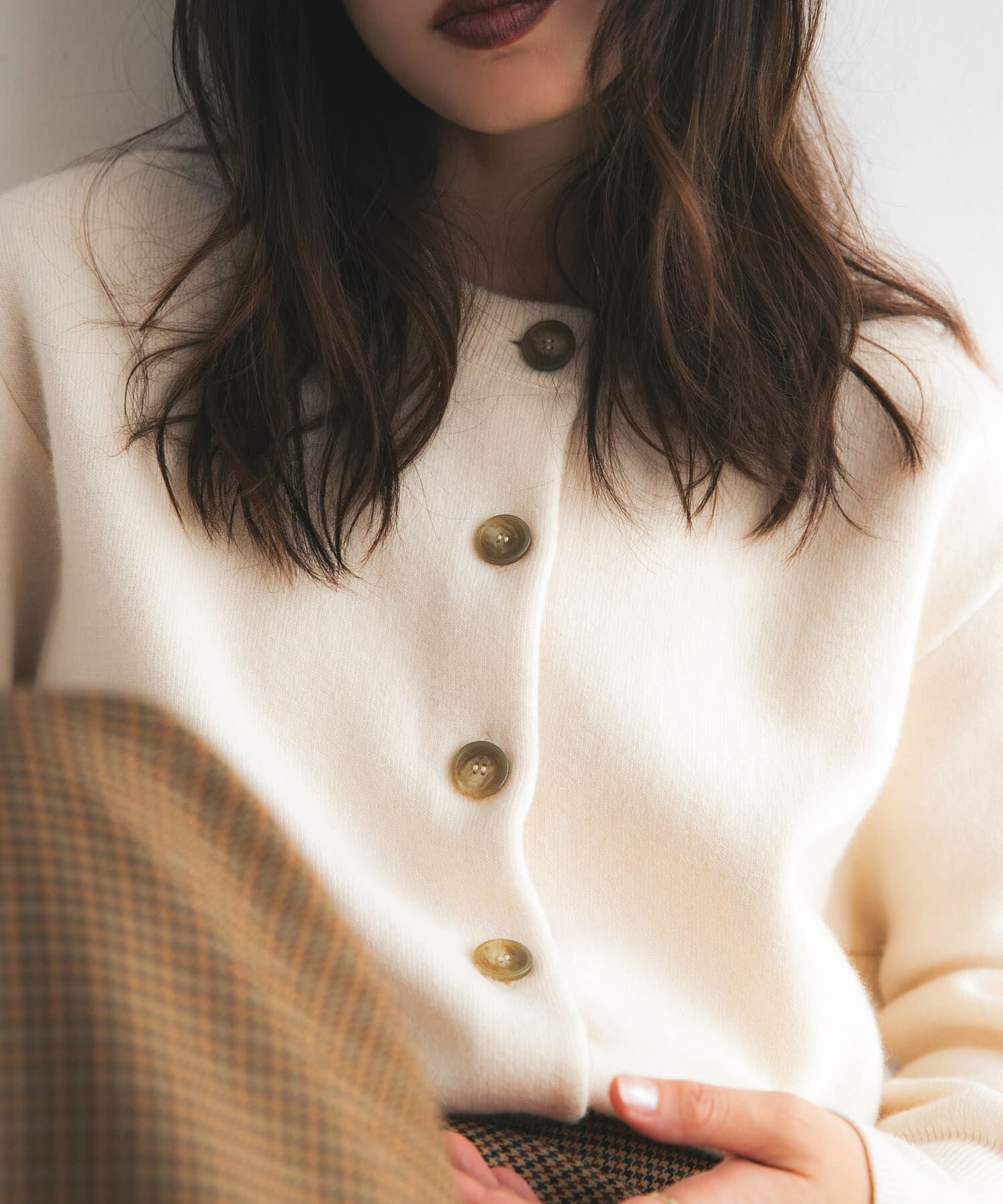 URBAN RESEARCH「ウールカシミヤショルダーパッドカーディガン」|カーディガン|