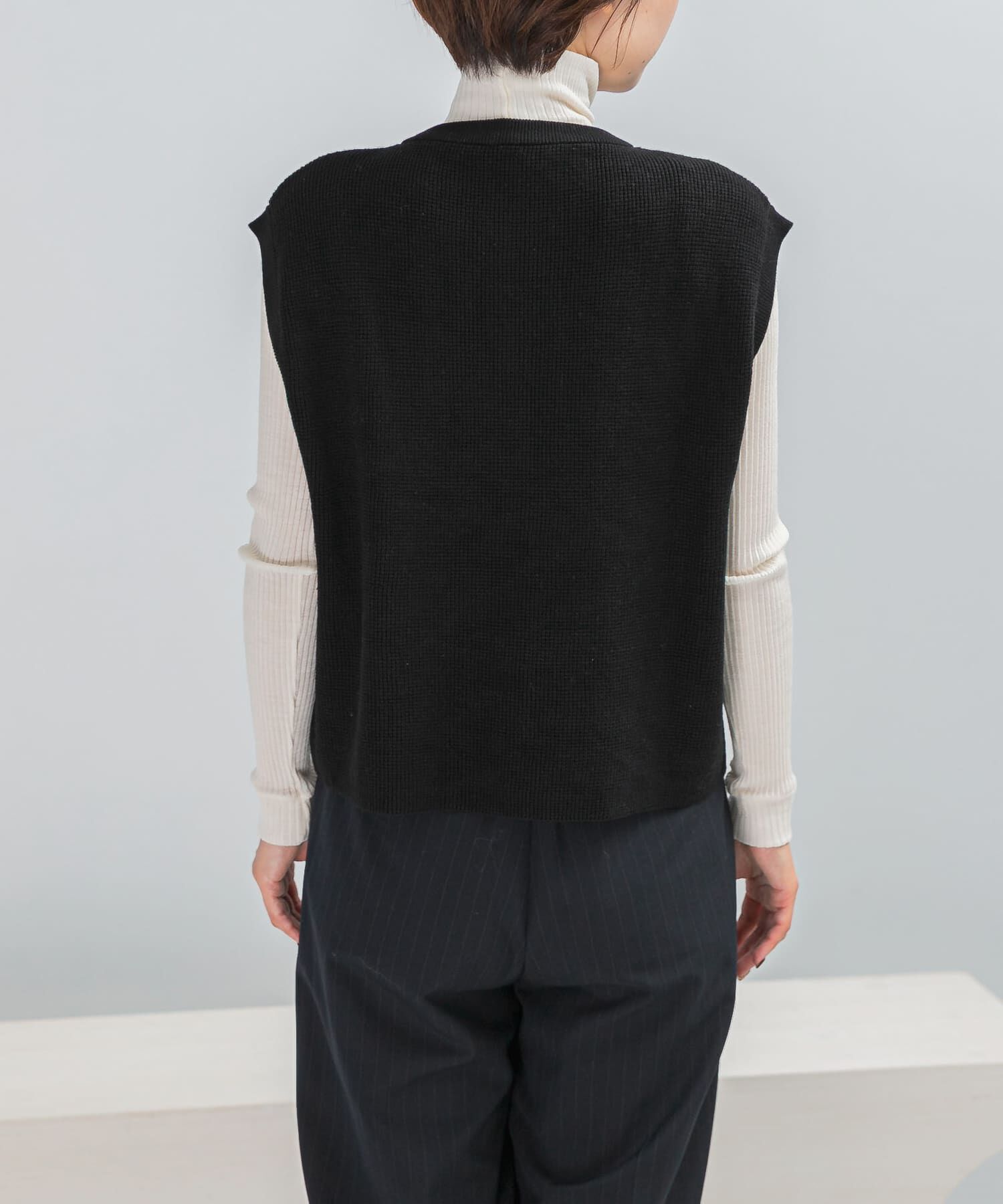 URBAN RESEARCH ROSSO「ビジューニットベスト」|ニット・セーター|