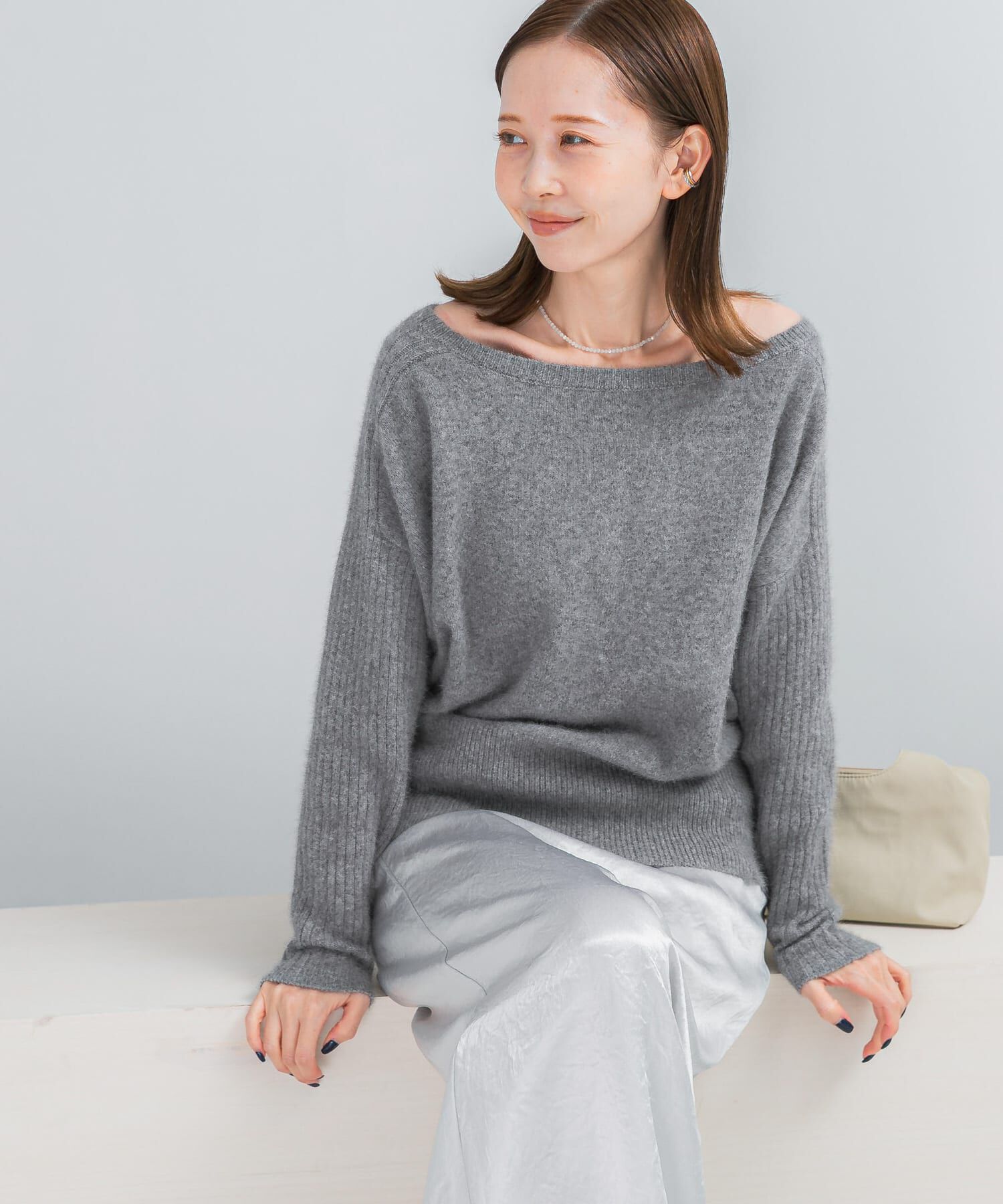 URBAN RESEARCH ROSSO「エアリーニット2WAYネックプルオーバー」|ニット・セーター|