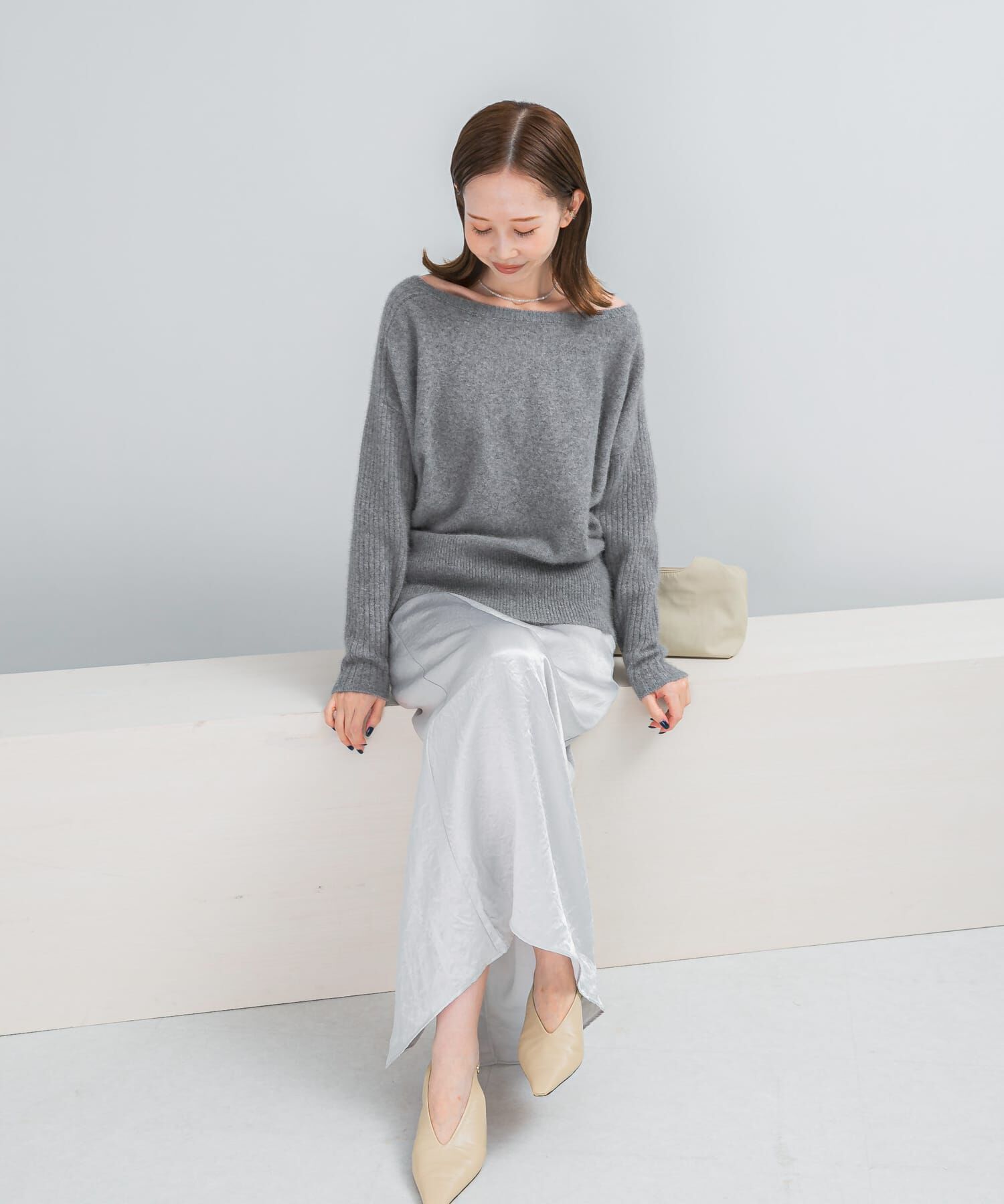 URBAN RESEARCH ROSSO「エアリーニット2WAYネックプルオーバー」|ニット・セーター|