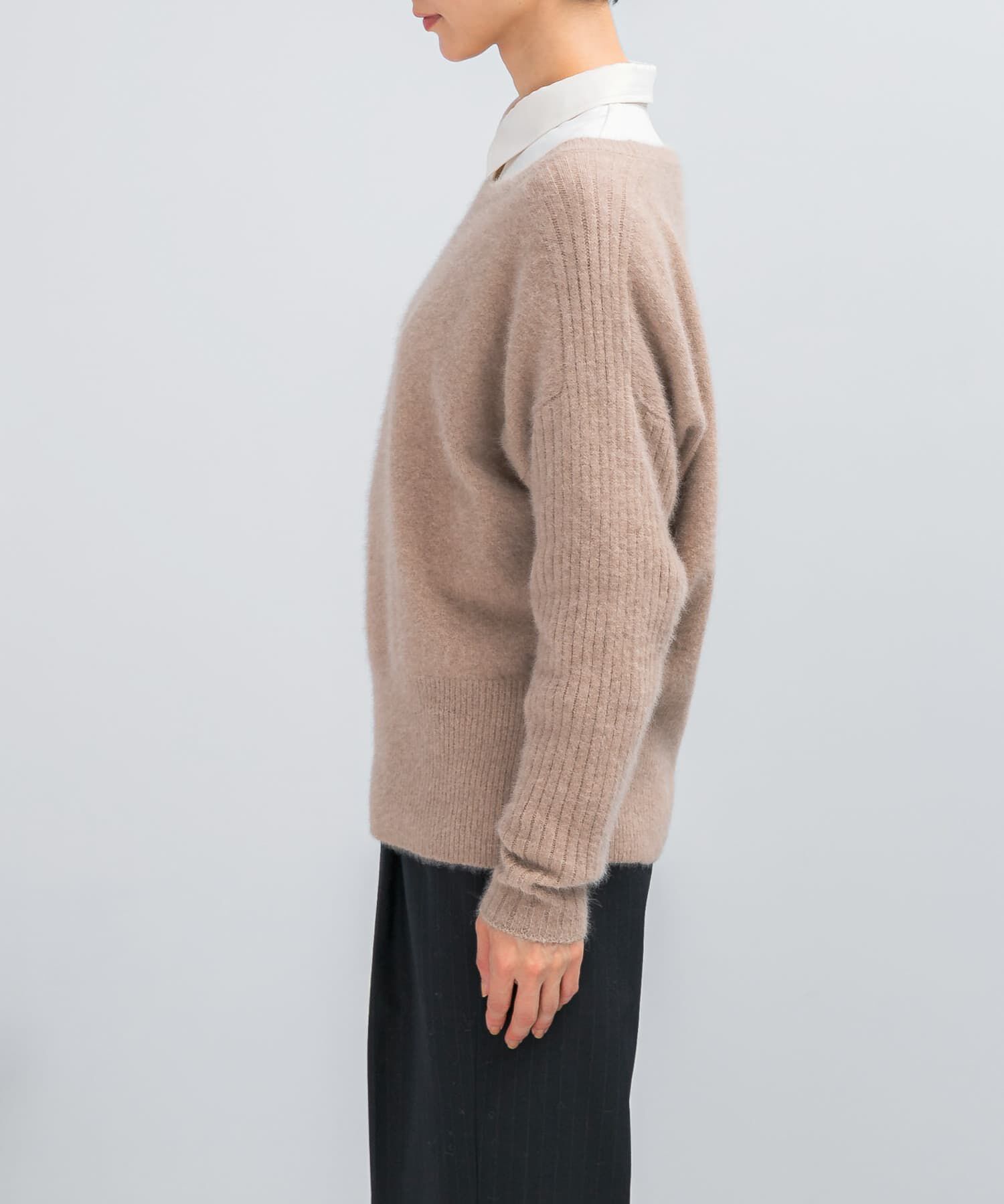 URBAN RESEARCH ROSSO「エアリーニット2WAYネックプルオーバー」|ニット・セーター|