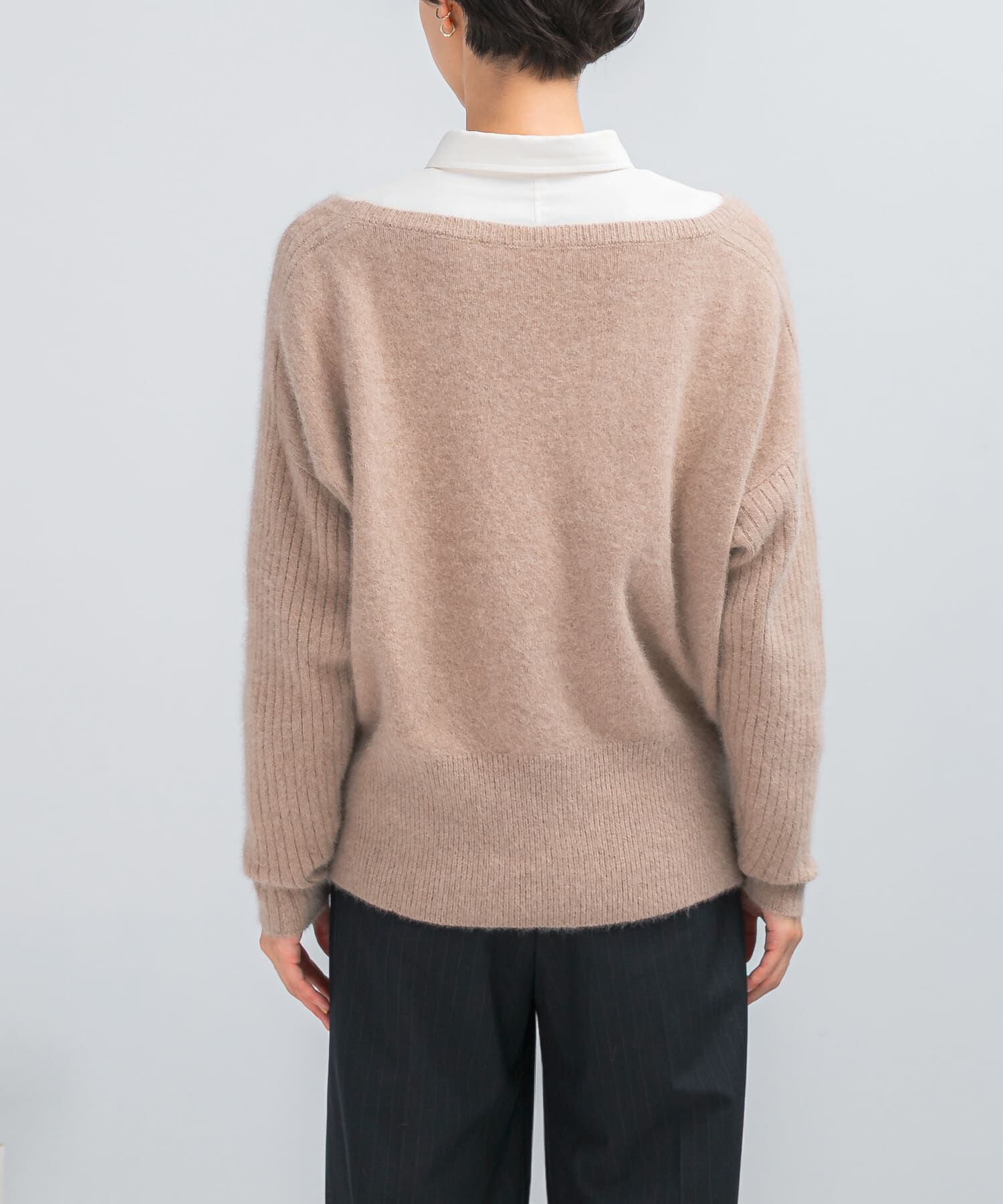 URBAN RESEARCH ROSSO「エアリーニット2WAYネックプルオーバー」|ニット・セーター|