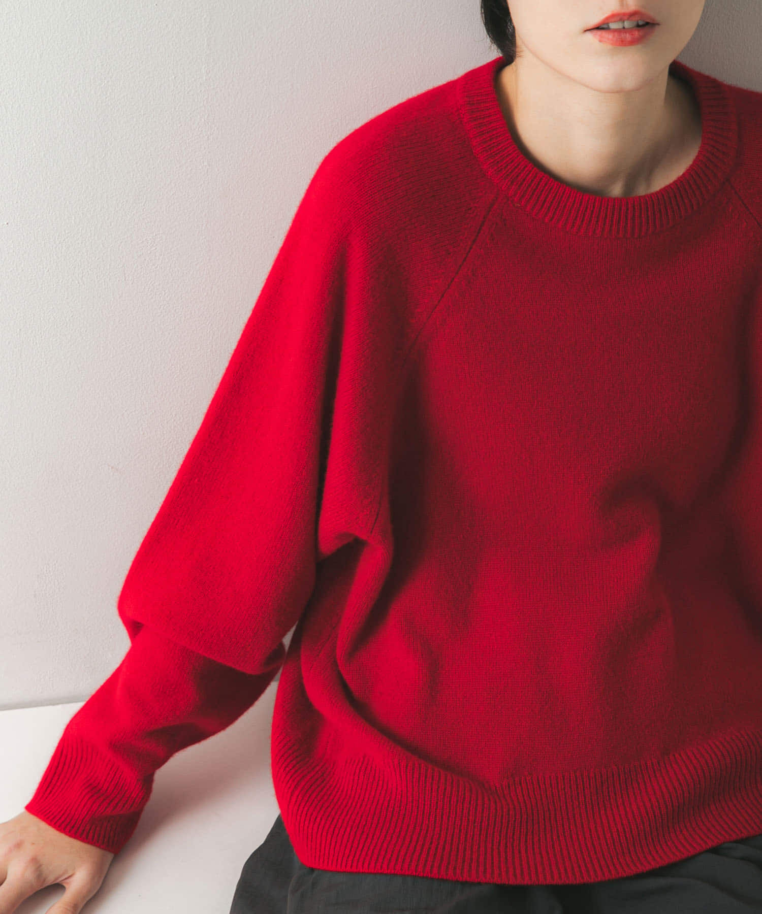 URBAN RESEARCH「カシミヤ強縮クルーネックニット」|ニット・セーター|