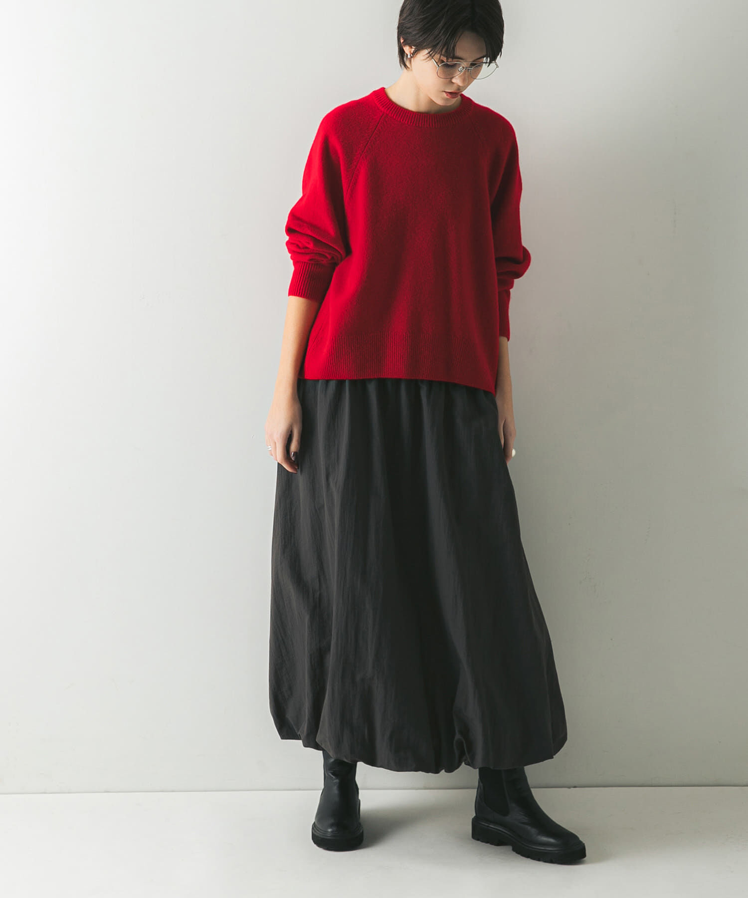 URBAN RESEARCH「カシミヤ強縮クルーネックニット」|ニット・セーター|