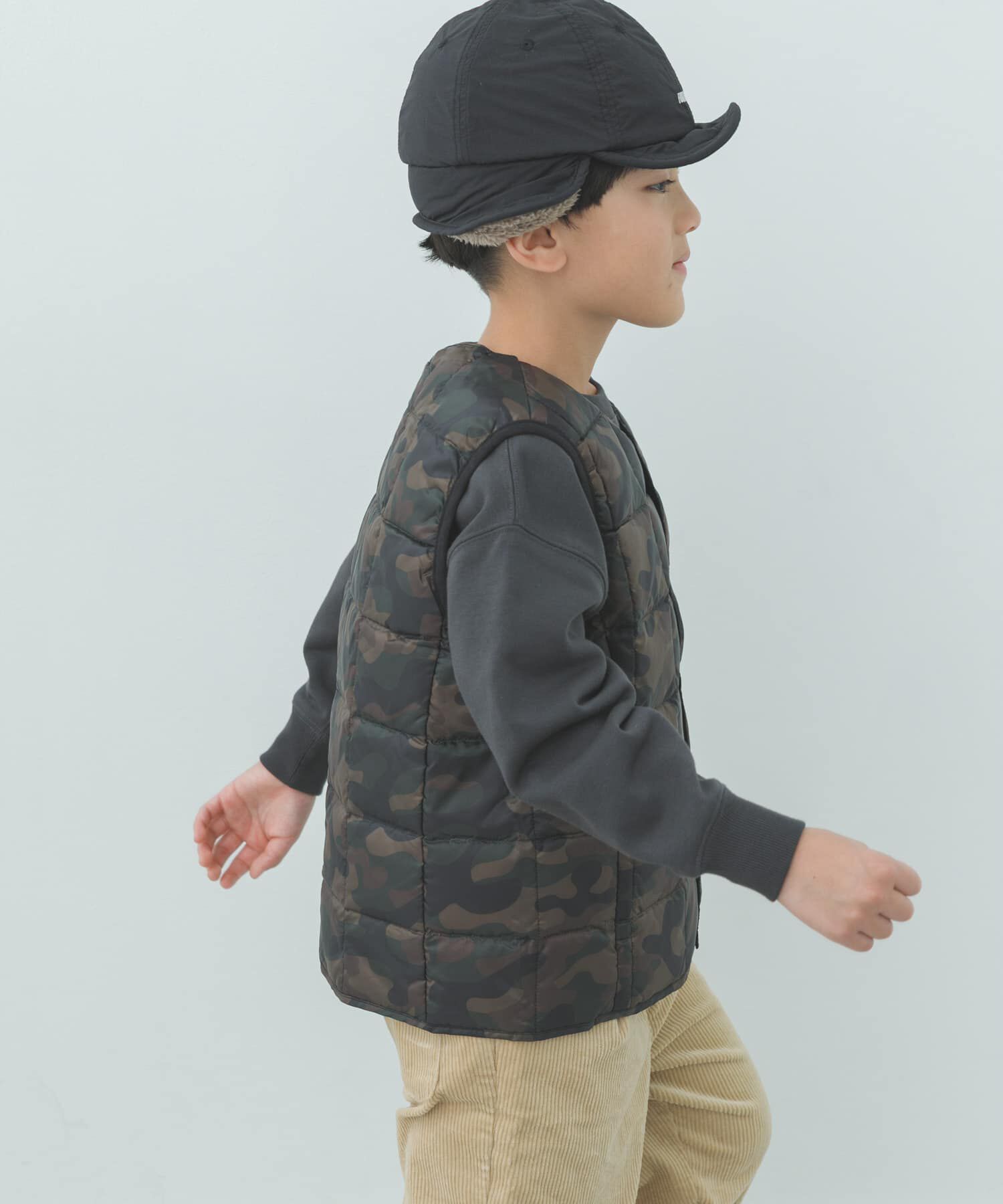 URBAN RESEARCH DOORS「TAION　CREWNECK BUTTON DOWN VEST(KIDS)」|その他|