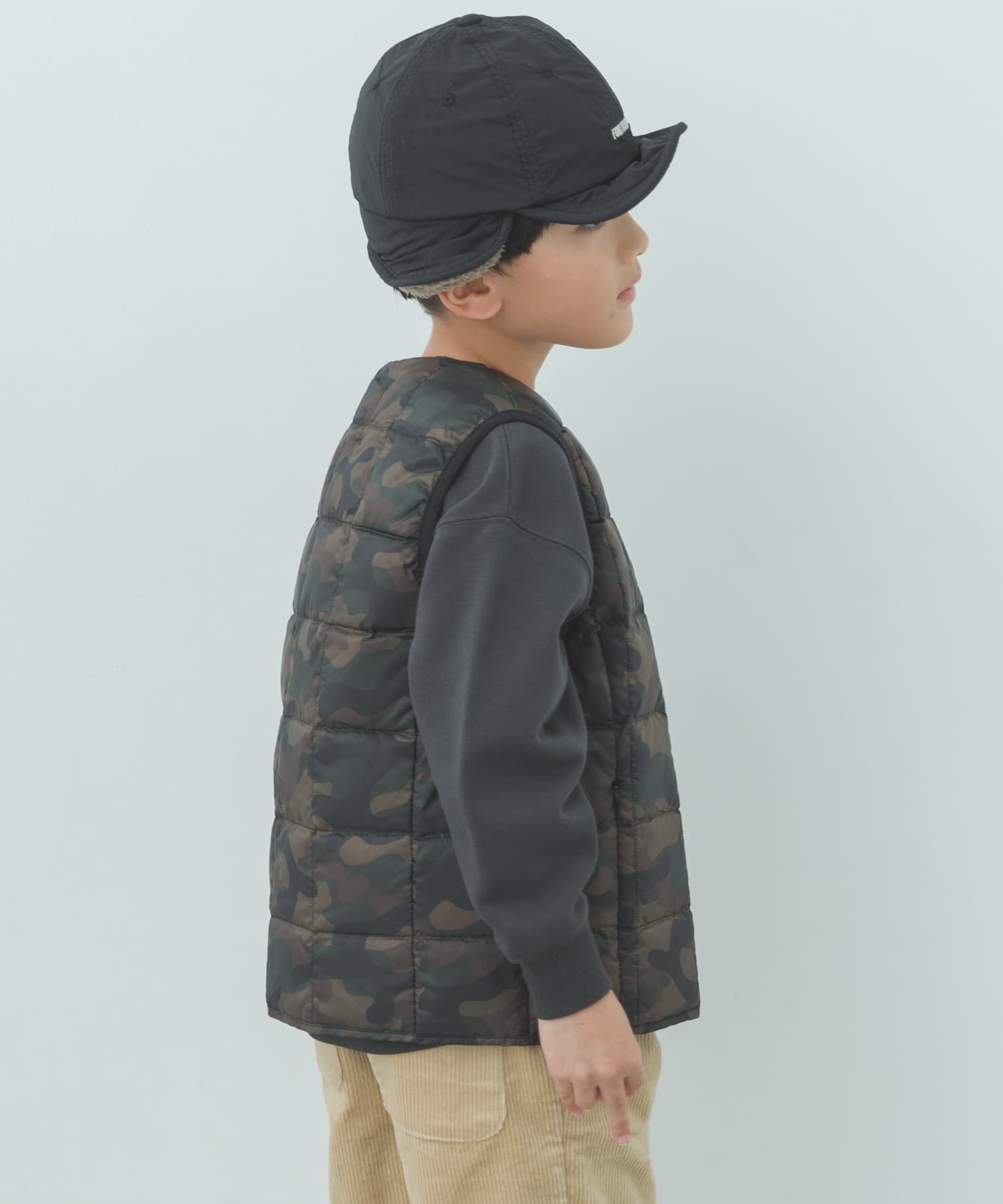 URBAN RESEARCH DOORS「TAION　CREWNECK BUTTON DOWN VEST(KIDS)」|その他|