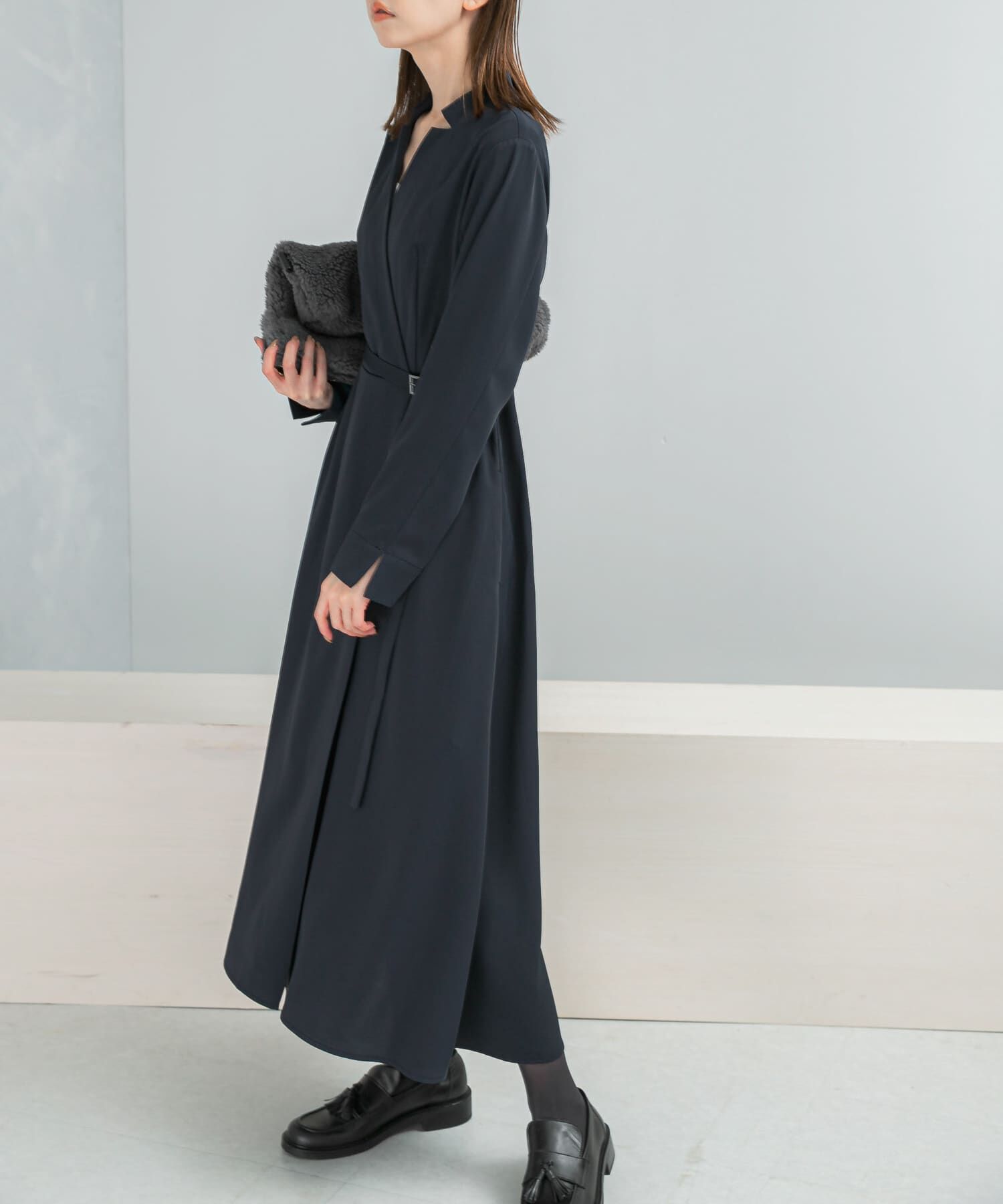 URBAN RESEARCH ROSSO「ベルトデザインカシュクールワンピース」|ワンピース|