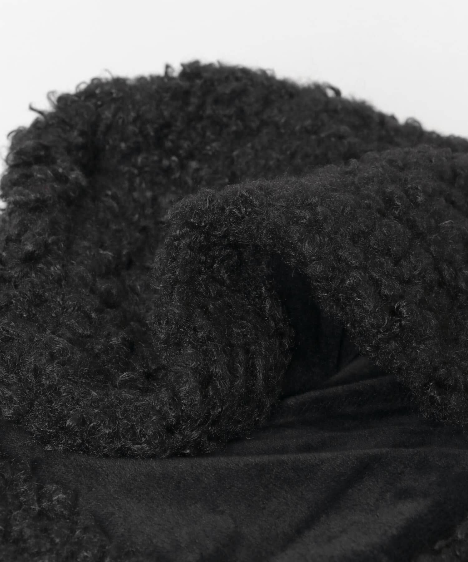 SMELLY「ループボアボンネット」|ニット帽|