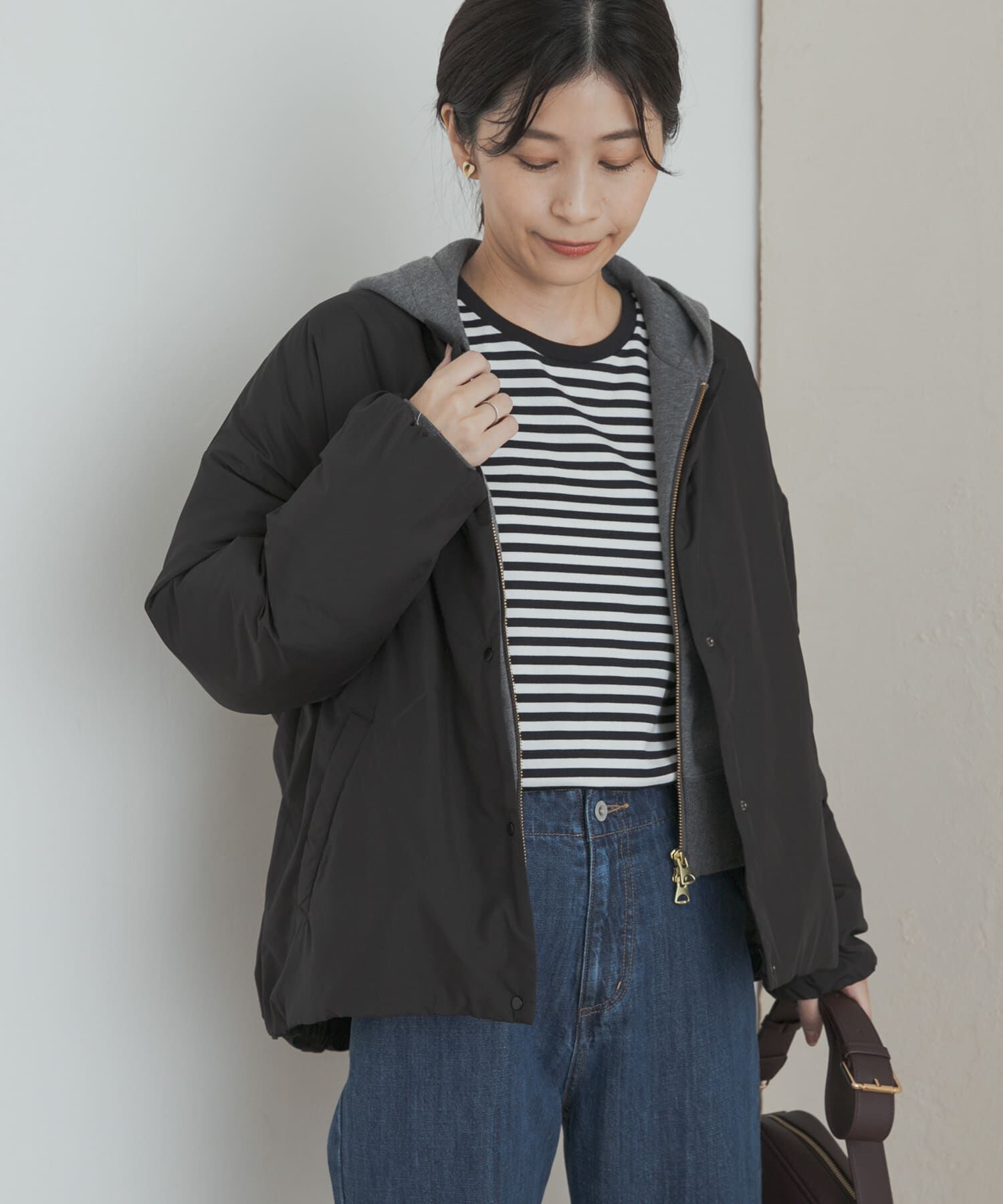 URBAN RESEARCH DOORS「『UR TECH』撥水ポケッタブル中綿ブルゾン」|ブルゾン・スタジャン|