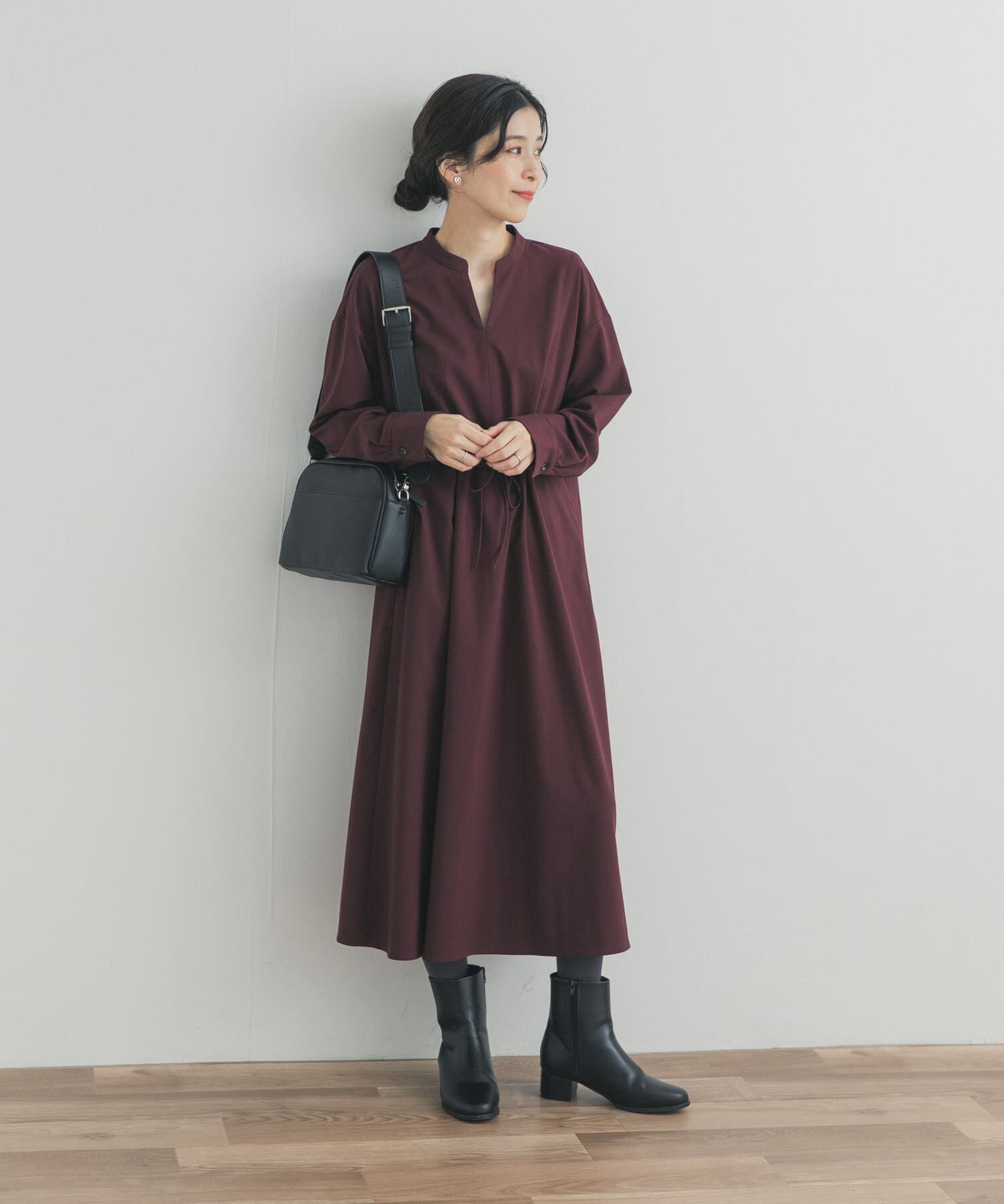 URBAN RESEARCH DOORS「ドロストリボンフレアワンピース」|ワンピース|