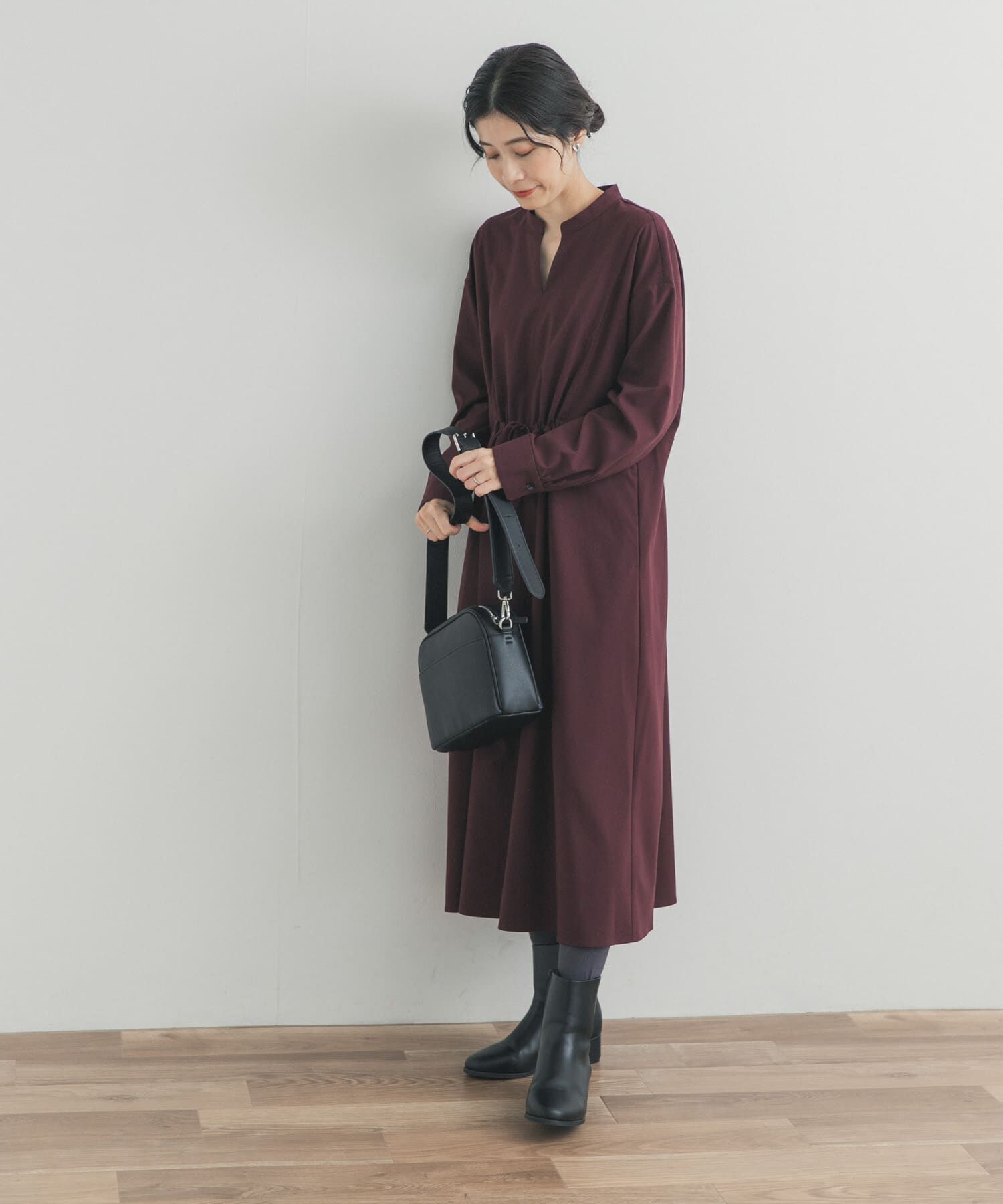 URBAN RESEARCH DOORS「ドロストリボンフレアワンピース」|ワンピース|