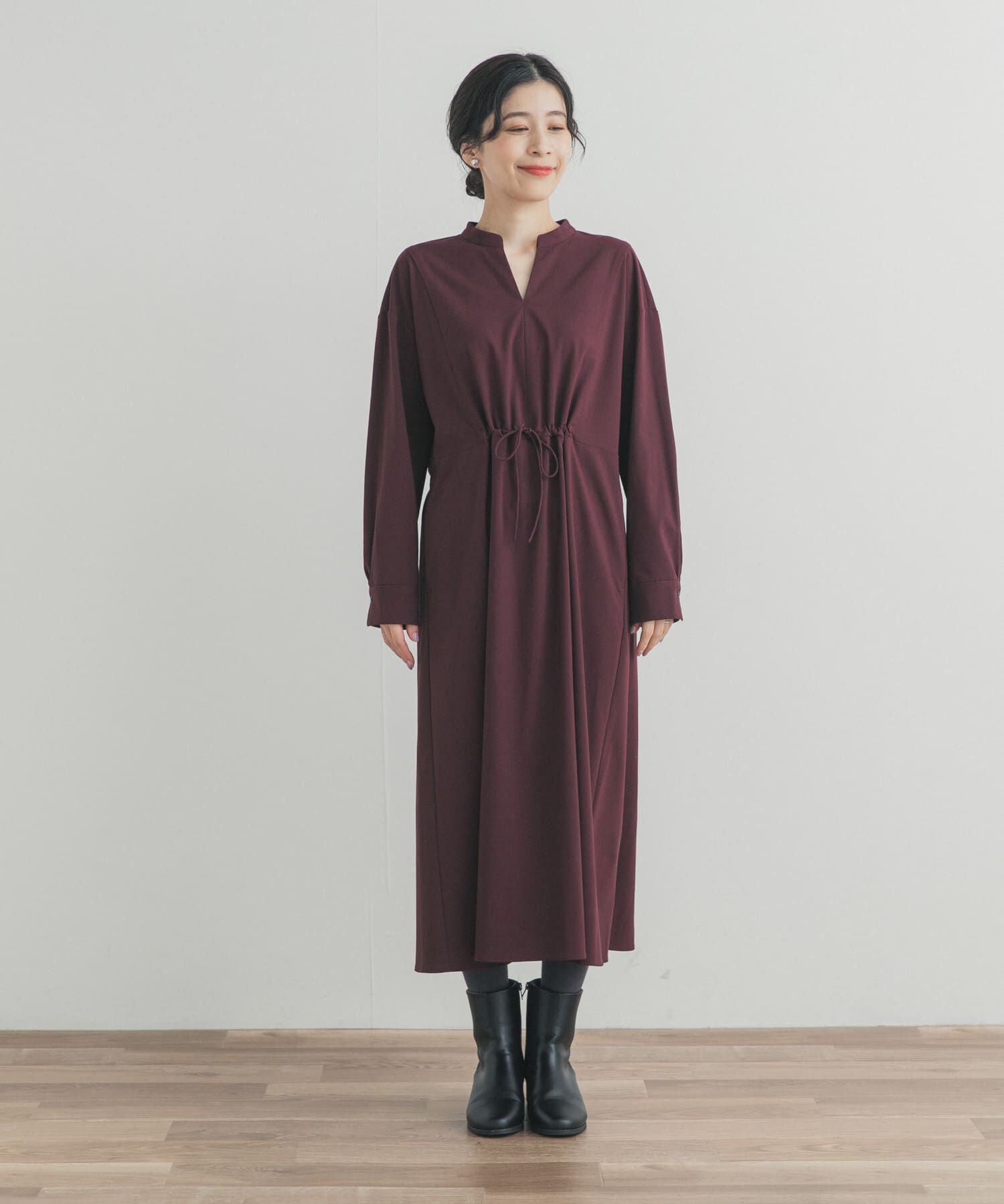 URBAN RESEARCH DOORS「ドロストリボンフレアワンピース」|ワンピース|