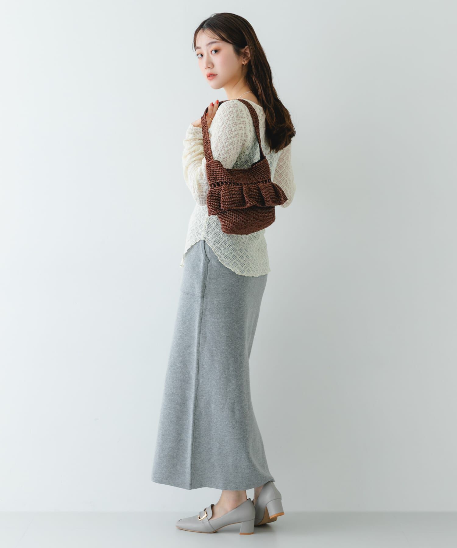 RODE SKO「ワンハンドルフリルラメバッグ」|ショルダー・メッセンジャー|