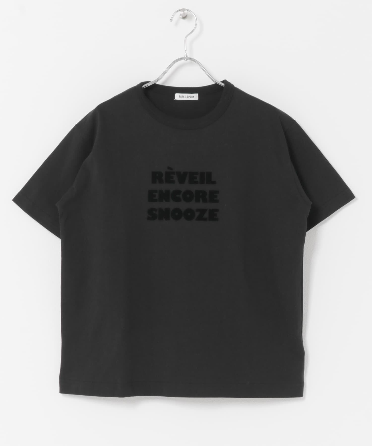 URBAN RESEARCH DOORS「FORK&SPOON　フロッキーロゴショートスリーブTシャツ」|Tシャツ・カットソー|