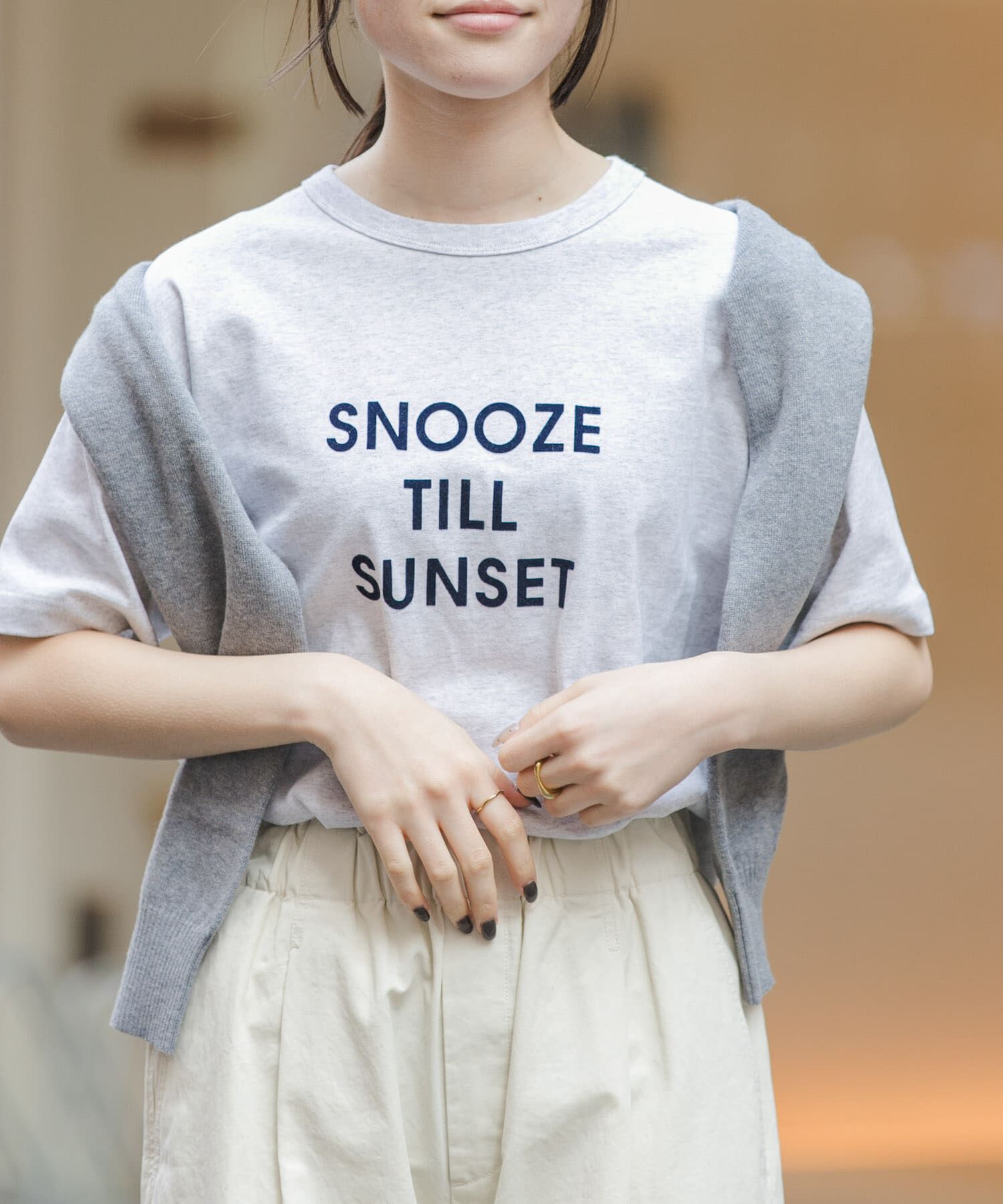 URBAN RESEARCH DOORS「FORK&SPOON　フロッキーロゴショートスリーブTシャツ」|Tシャツ・カットソー|